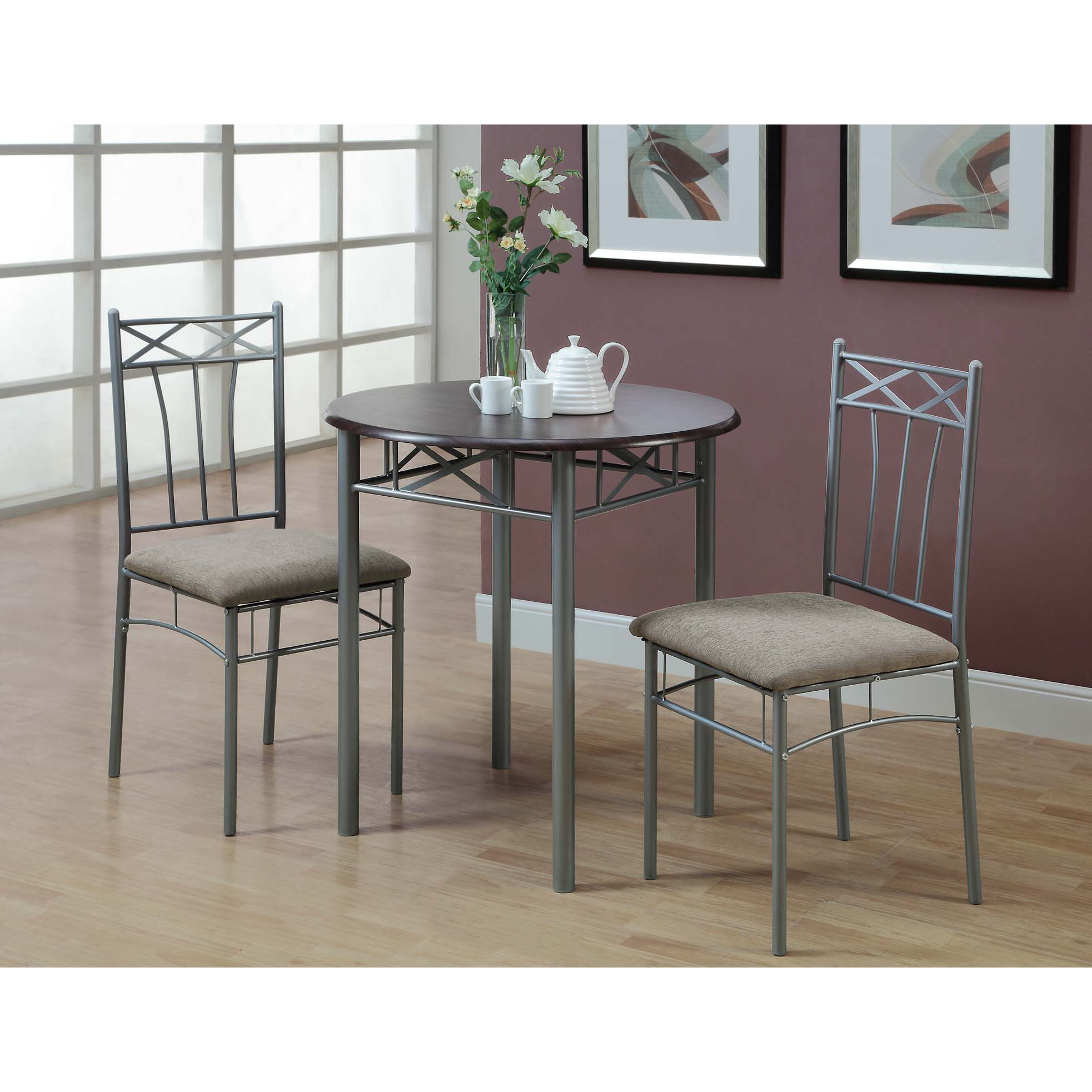Monarch Specialties 3 Piece Drop Leaf Dining Table Set Tennsat Drop Leaf Dining Table Set Tennsat