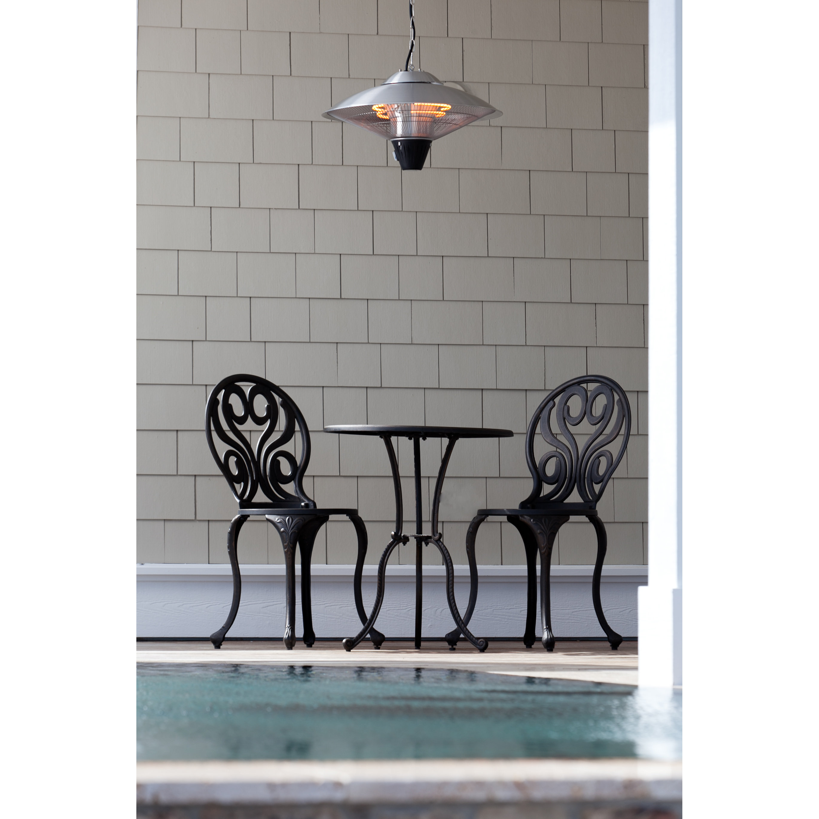 Fire Sense Hanging Electric Patio Heater Reviews Wayfair Fire Sense Hanging Electric Patio Heater