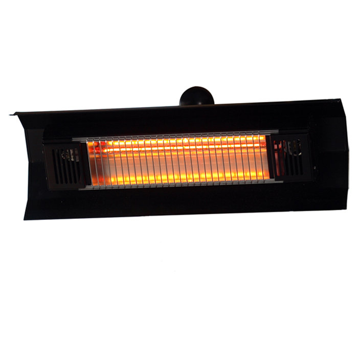 Fire Sense Wall Mounted Electric Patio Heater Reviews Wayfair Fire Sense Wall Mounted Electric Patio Heater