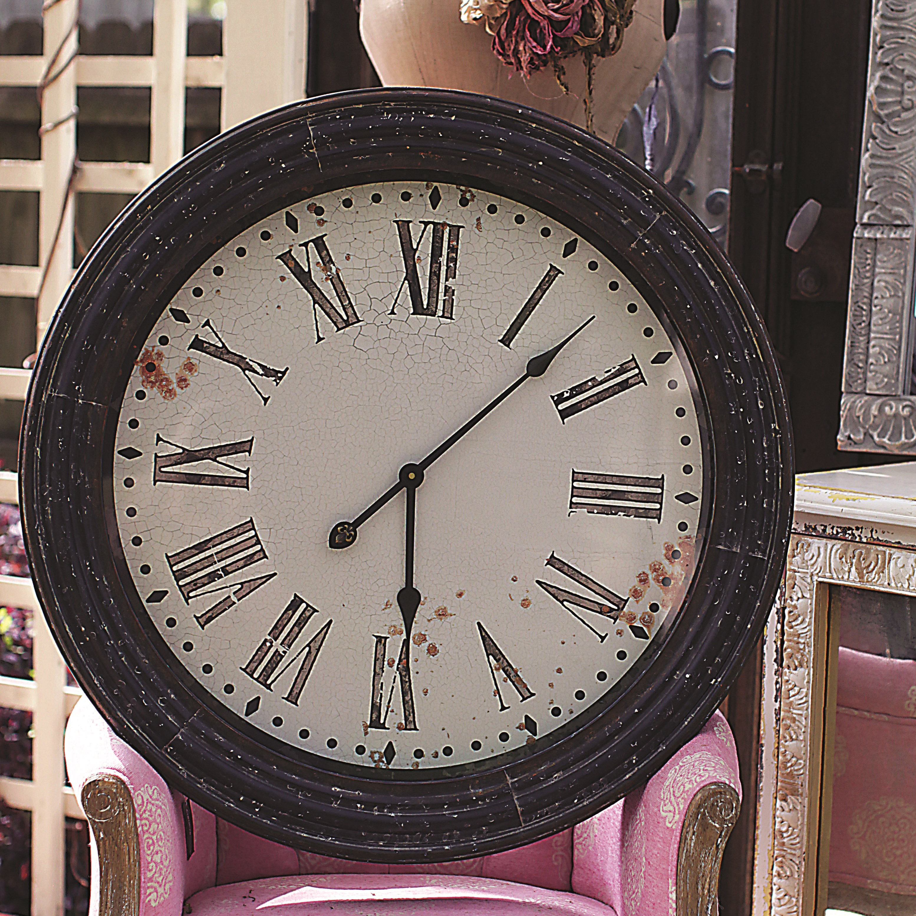 Creative CoOp Atelier Oversized 28.13" Wall Clock & Reviews Wayfair