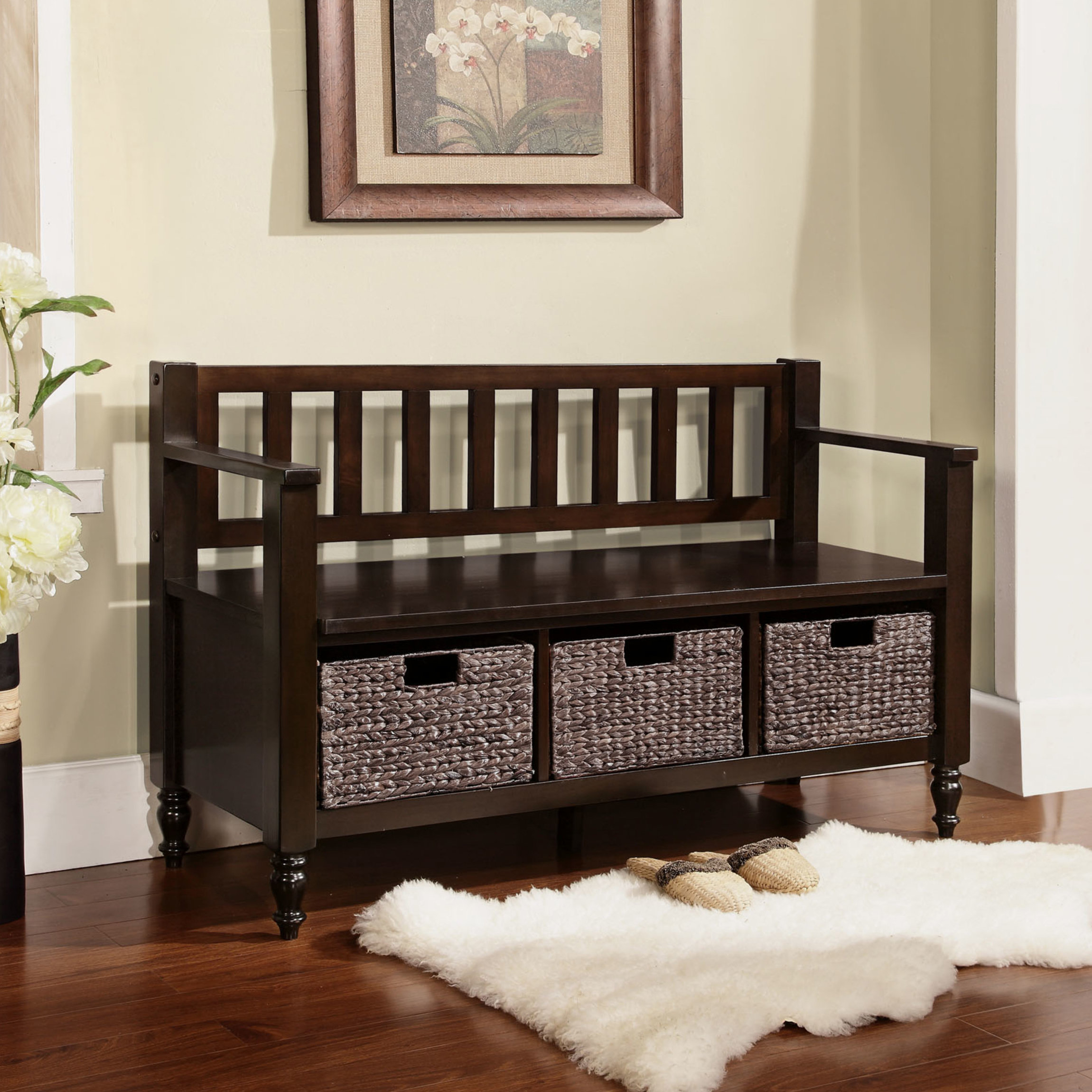 Simpli Home Dakota Entryway Bench & Reviews Wayfair