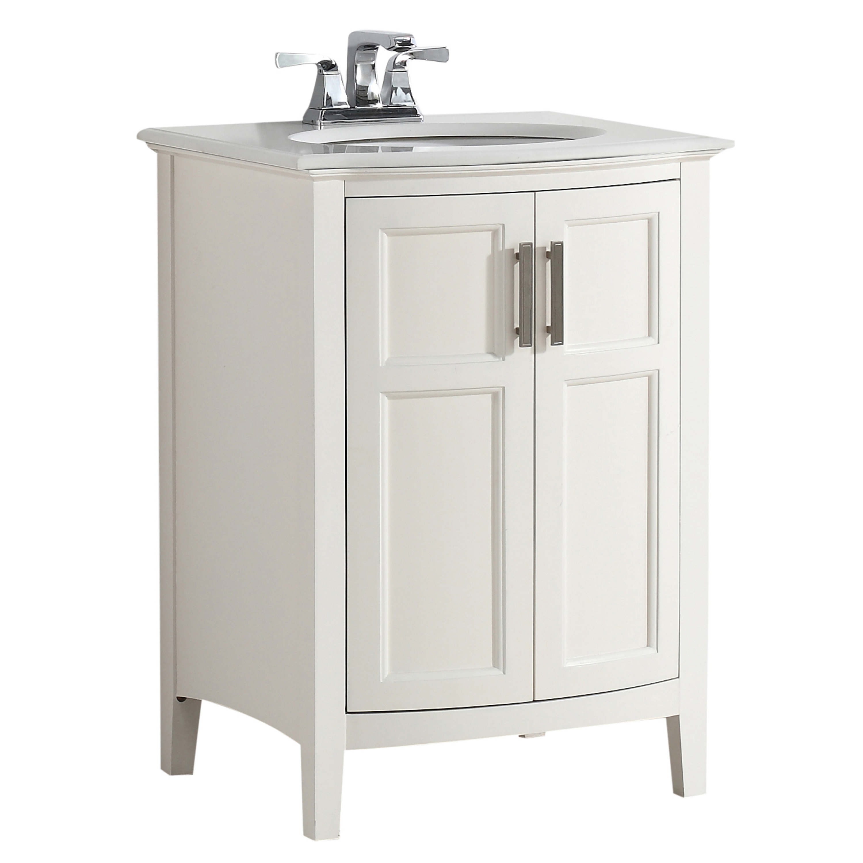 Simpli Home Winston 25 Single Rounded Front Bathroom Vanity Set Simpli Home Winston 25 Quot Single Rounded Front Bathroom Vanity Set