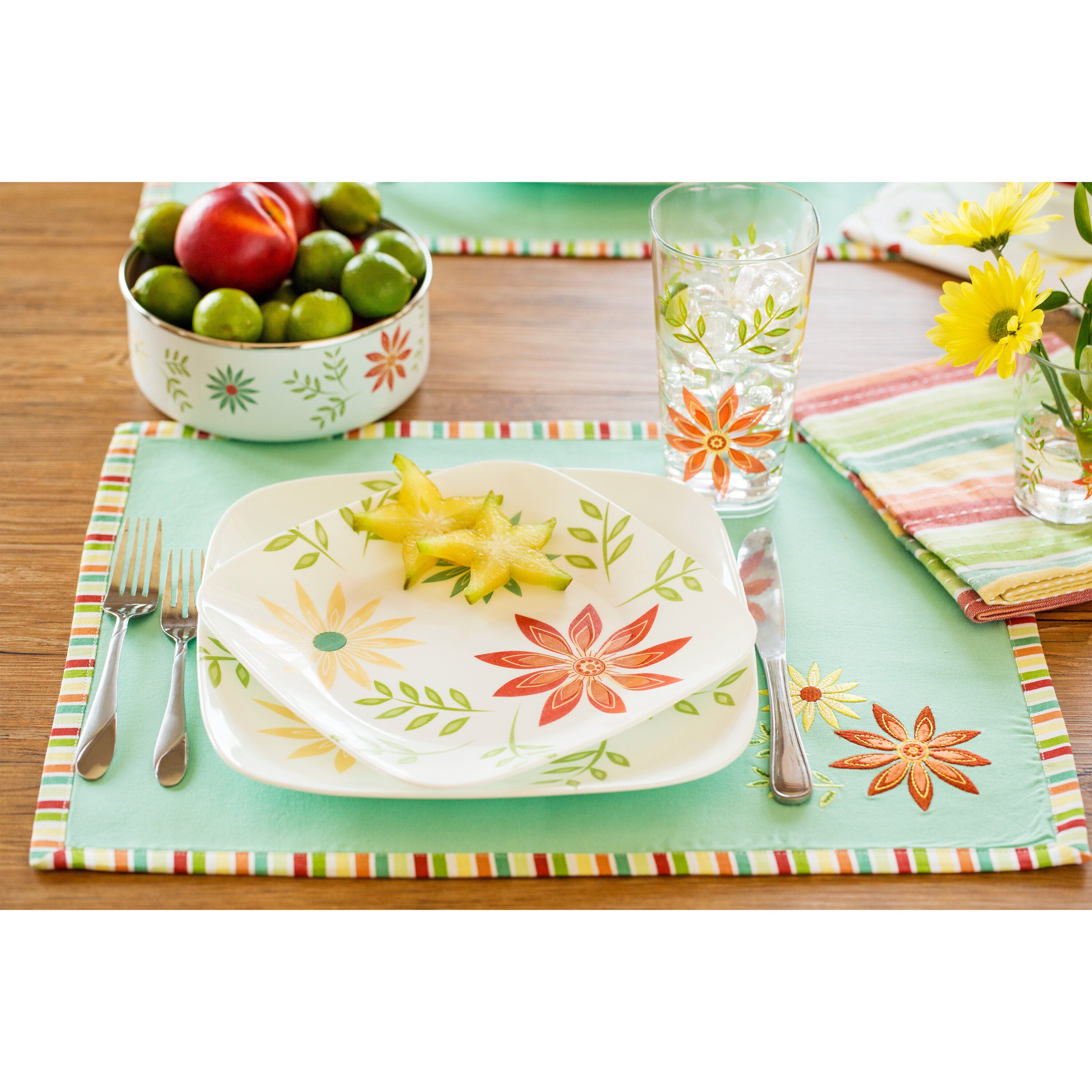 Corelle Happy Days 16 Piece Dinnerware Set & Reviews | Wayfair