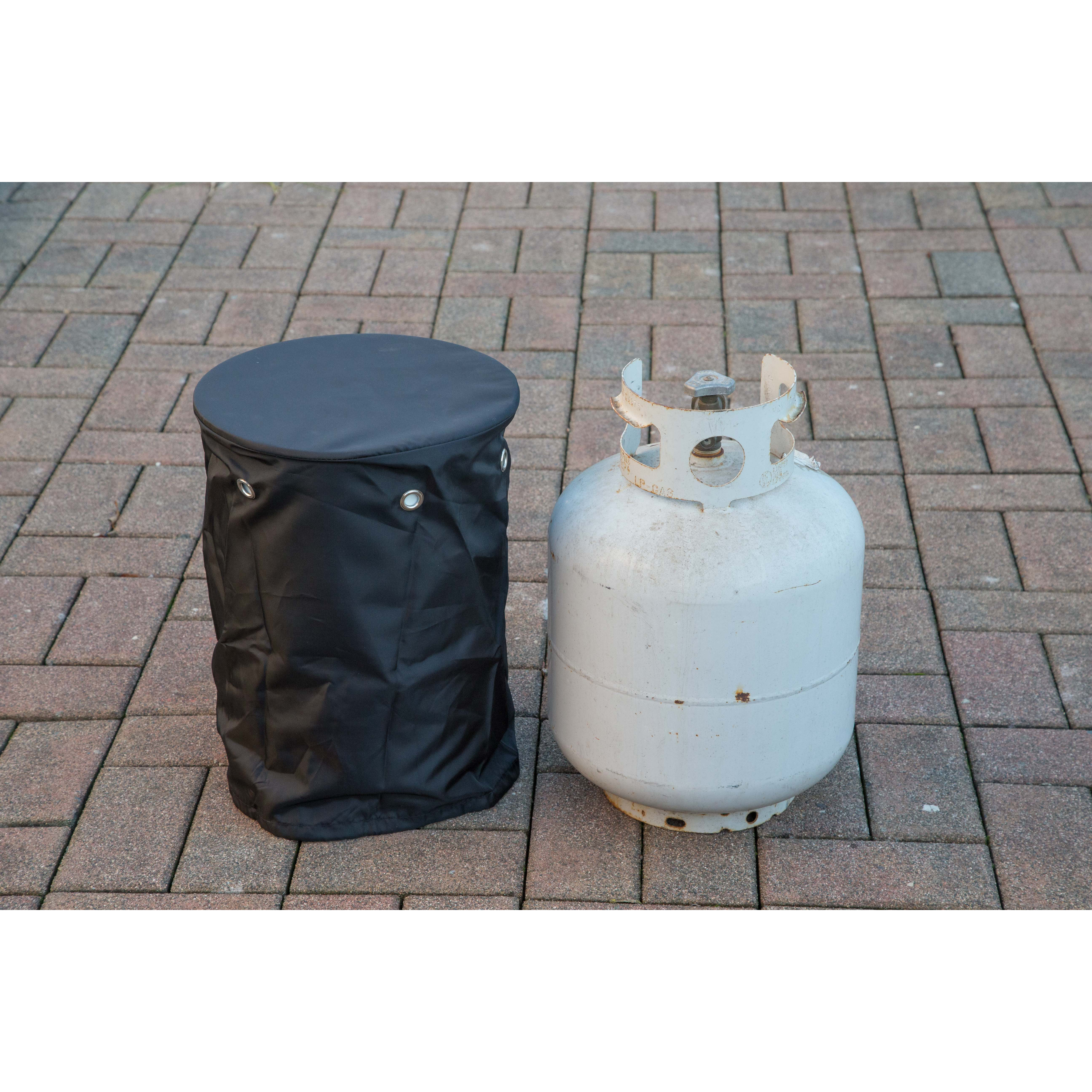 Propane Tank Screen Installation San Diego County American Flag