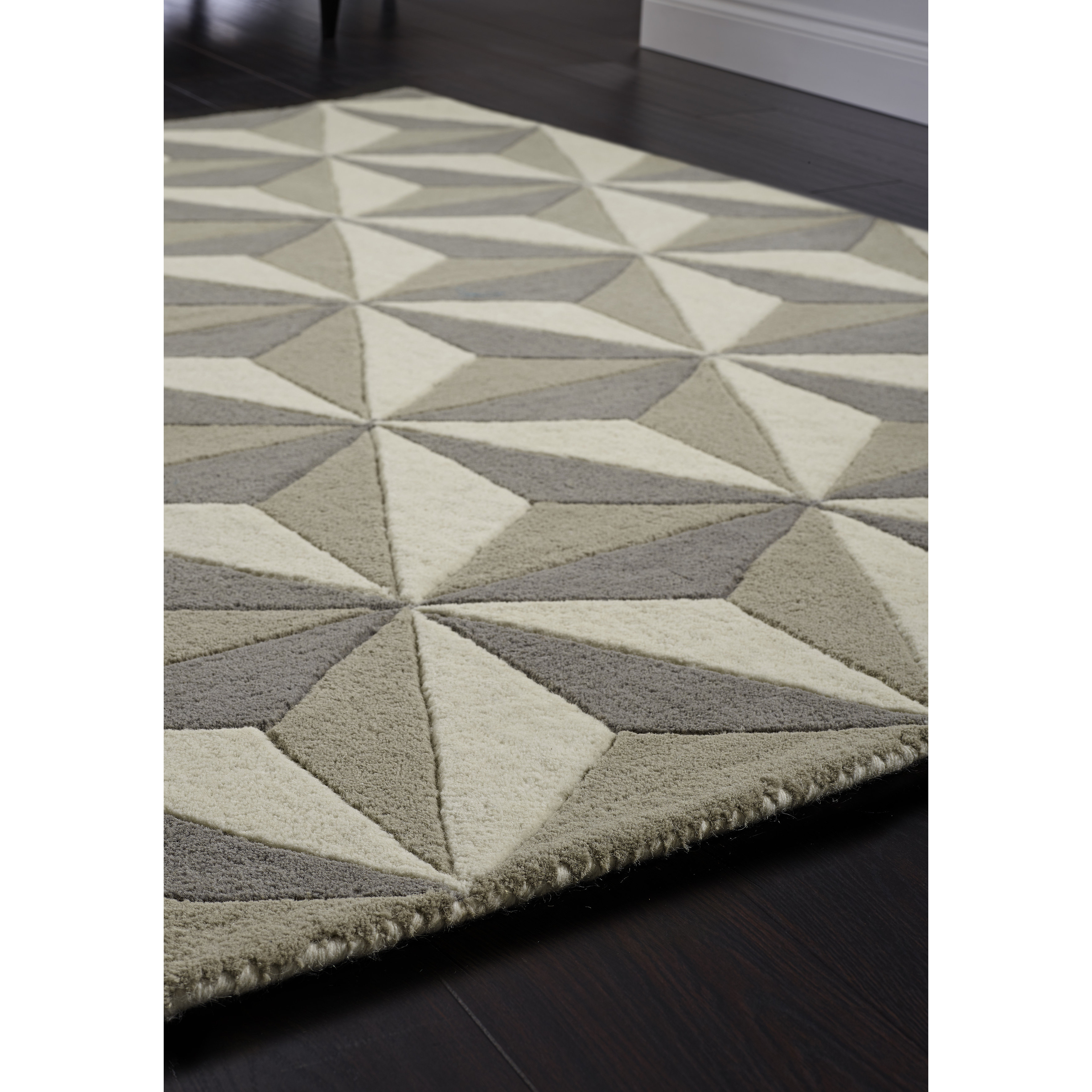 Phoenox Rugs Origin HandTufted Charcoal/Grey Area Rug Wayfair.co.uk