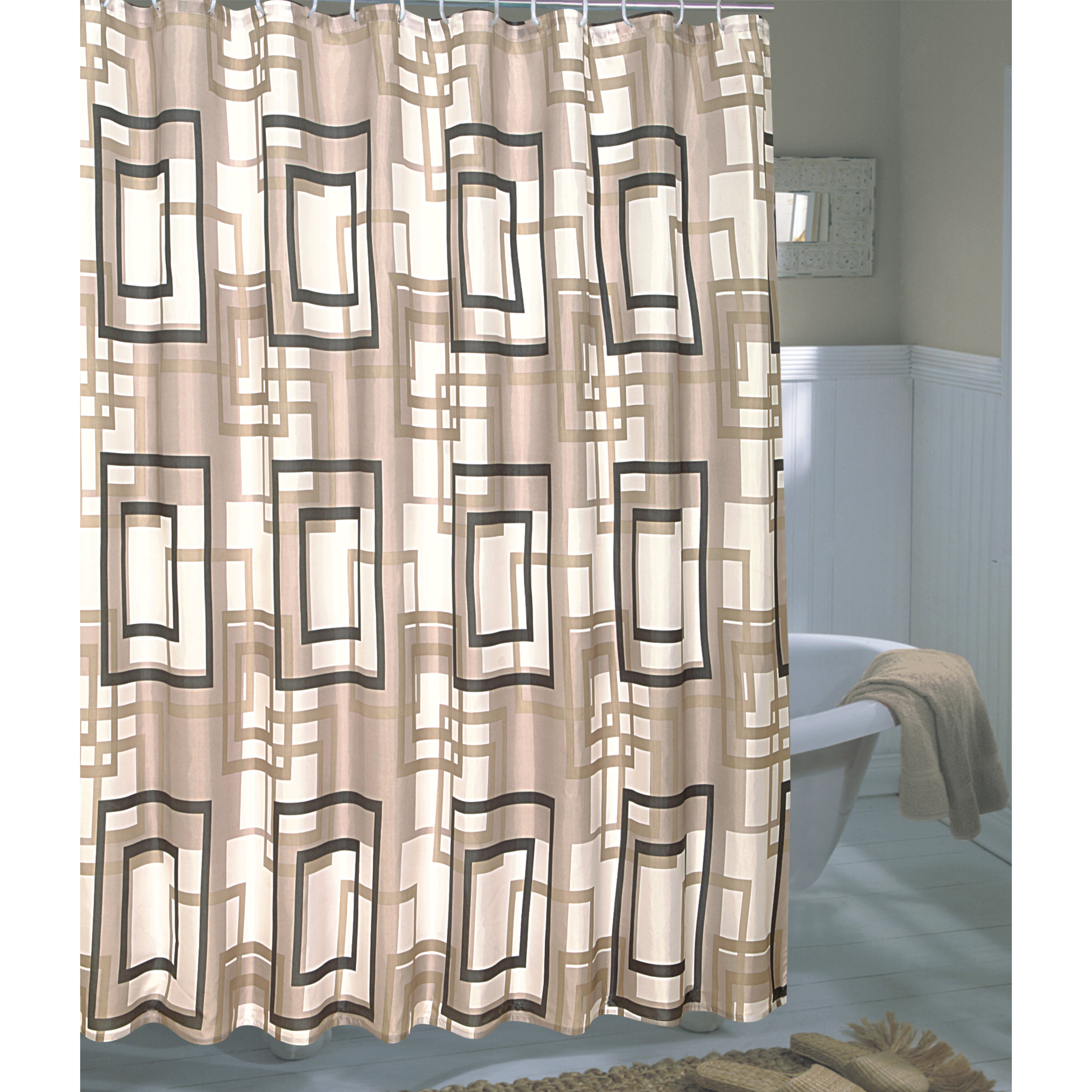 Carnation Home Fashions Lexington Shower Curtain &amp; Reviews ...