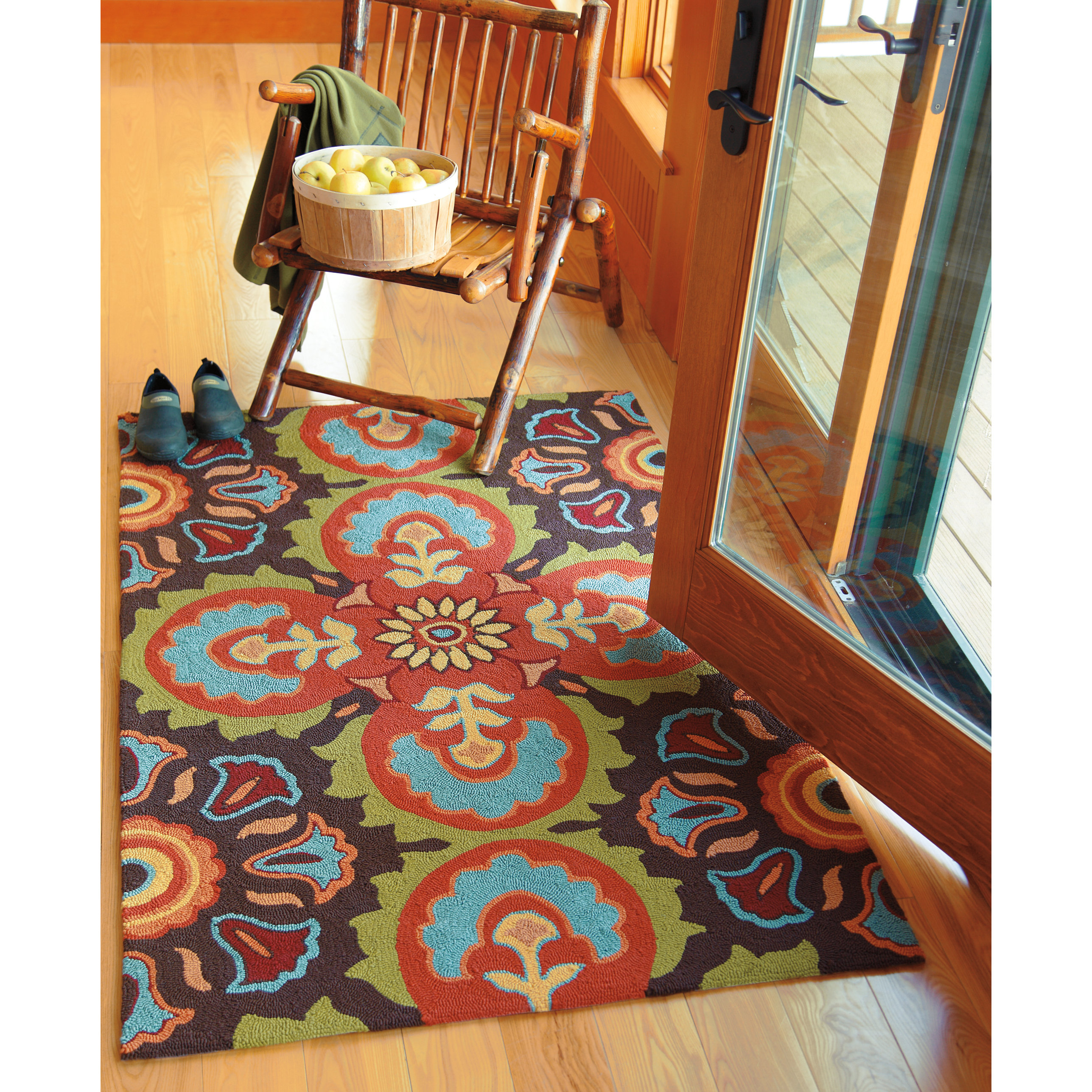 Company C Talavera Tile Chocolate Area Rug & Reviews Wayfair