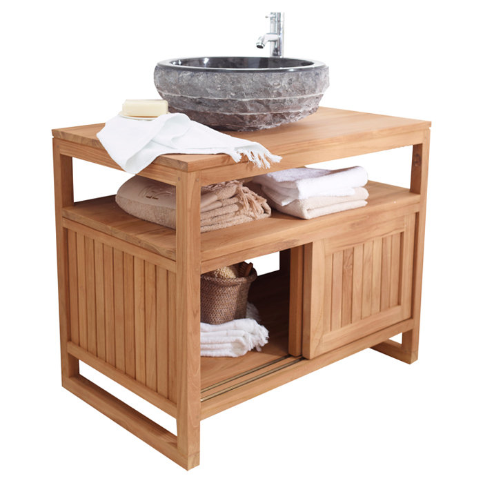 Tikamoon Coline 95cm Under Sink Storage Unit Wayfair.co.uk