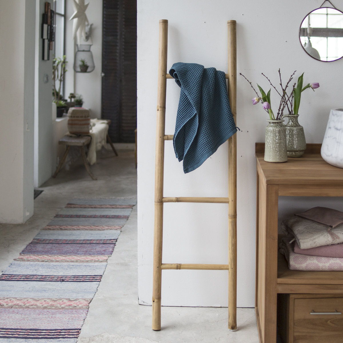 Tikamoon Bamboo Wall Mounted Towel Rack & Reviews Wayfair.co.uk