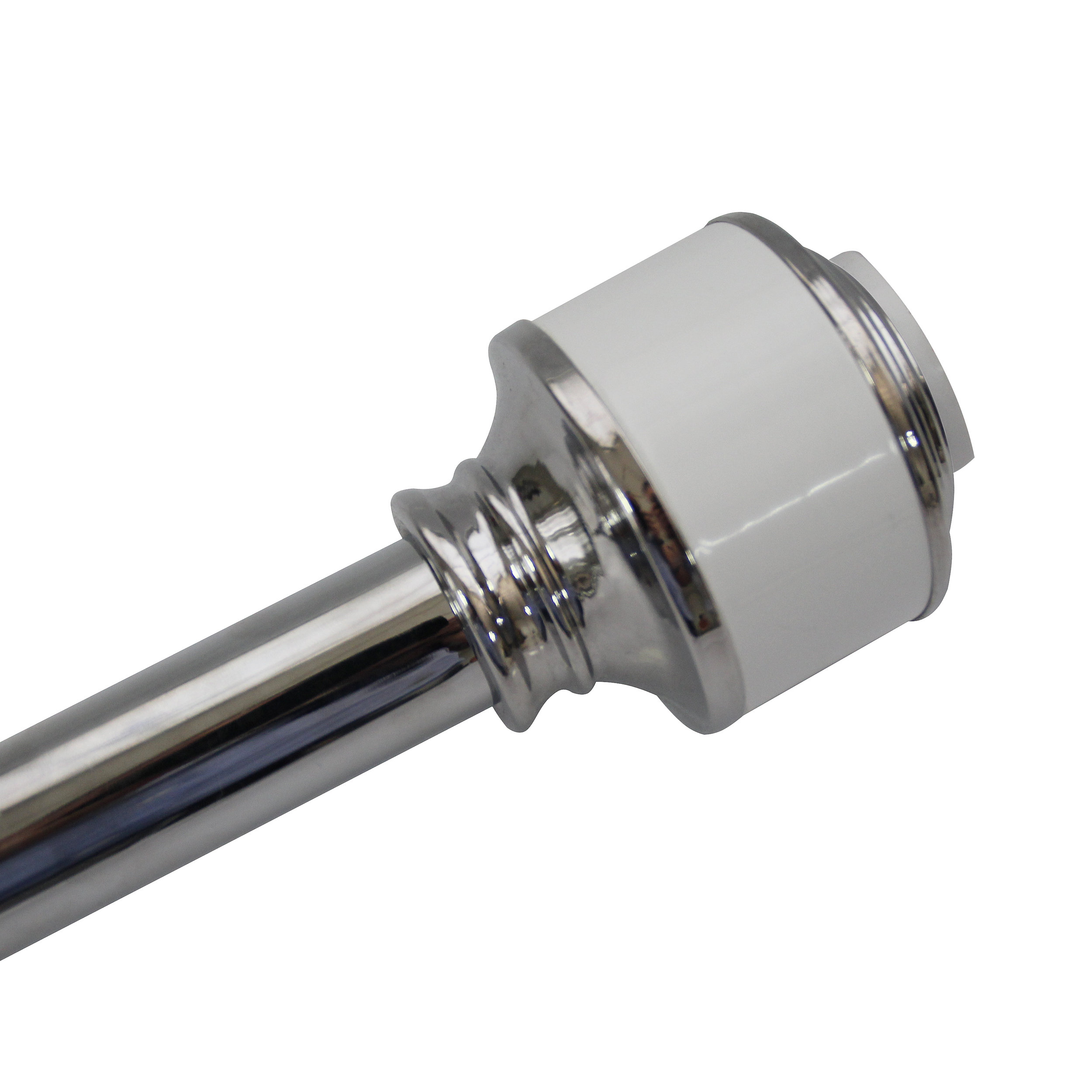 Elegant Home Fashions 72" Adjustable Straight Tension Shower Curtain