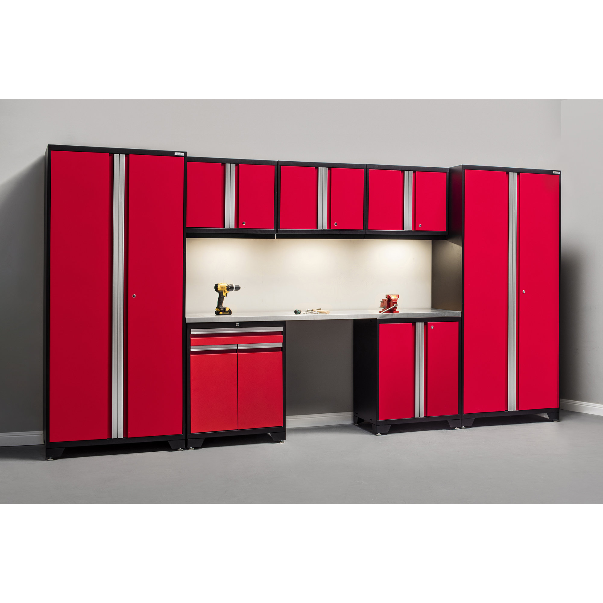 NewAge Products Pro 3.0 Series 8Piece Garage Storage Set with Worktop & Reviews Wayfair