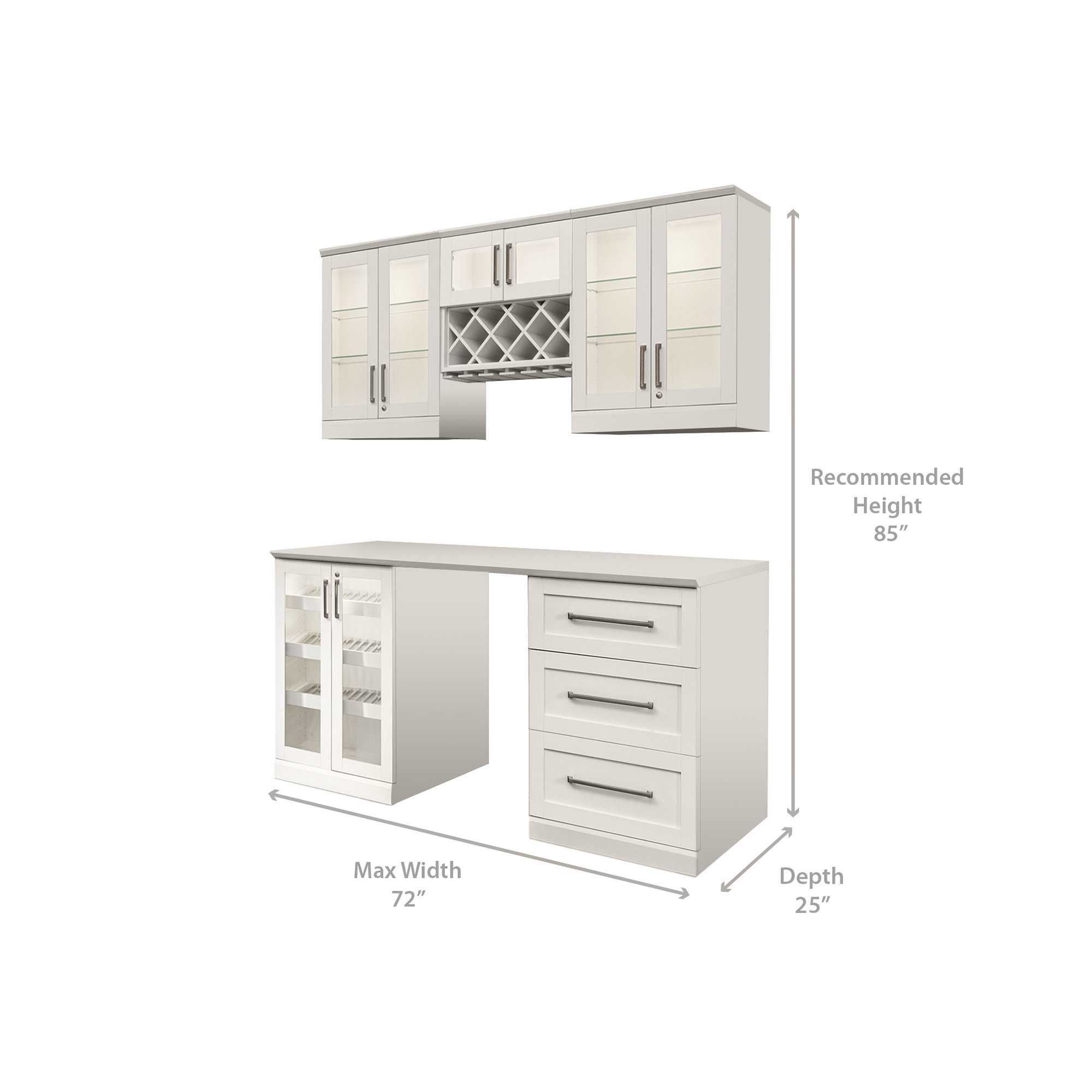 NewAge Products 6 Piece Shaker Style Home Bar Wayfair