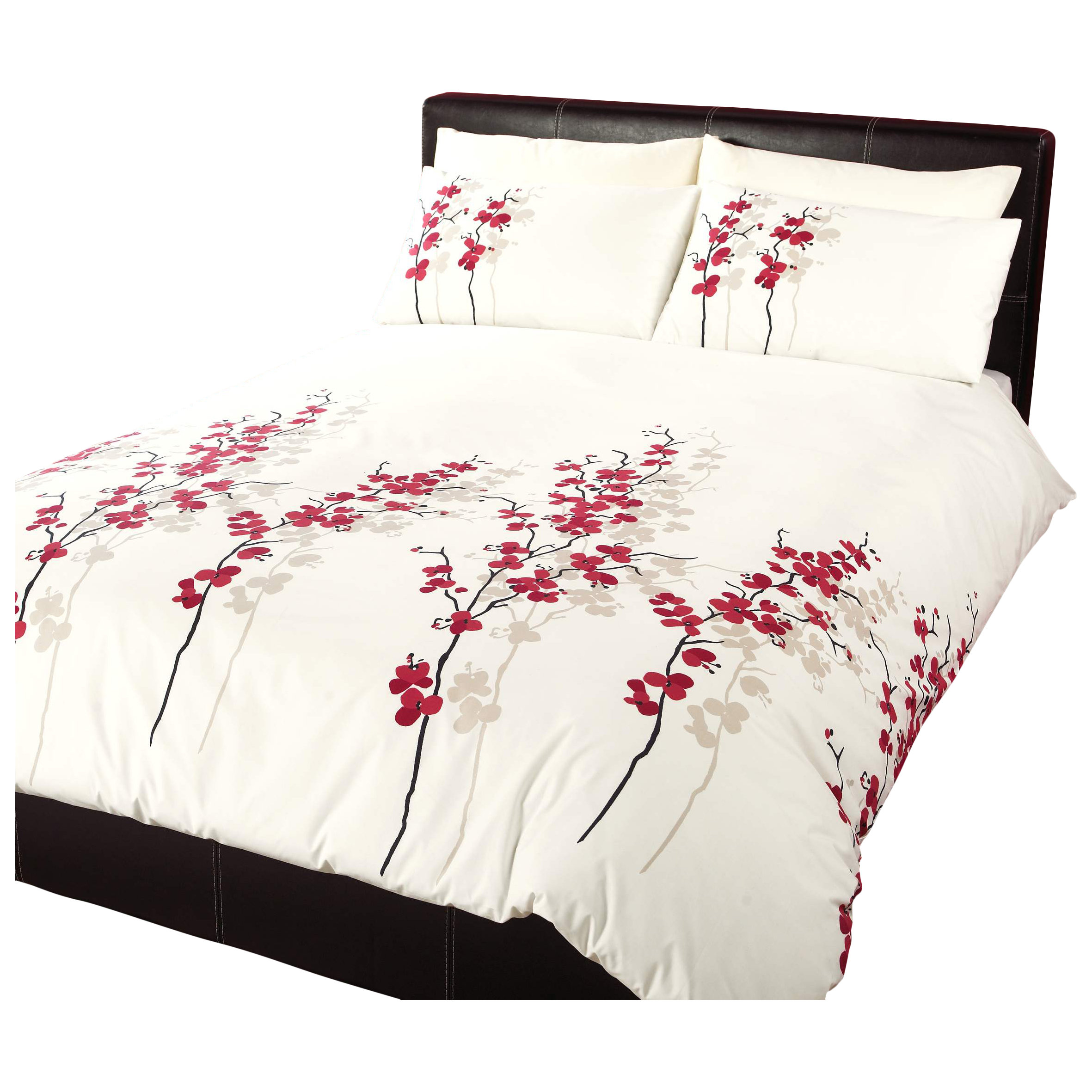 Dreams 'N' Drapes Oriental Flower Duvet Cover Set & Reviews Wayfair.co.uk