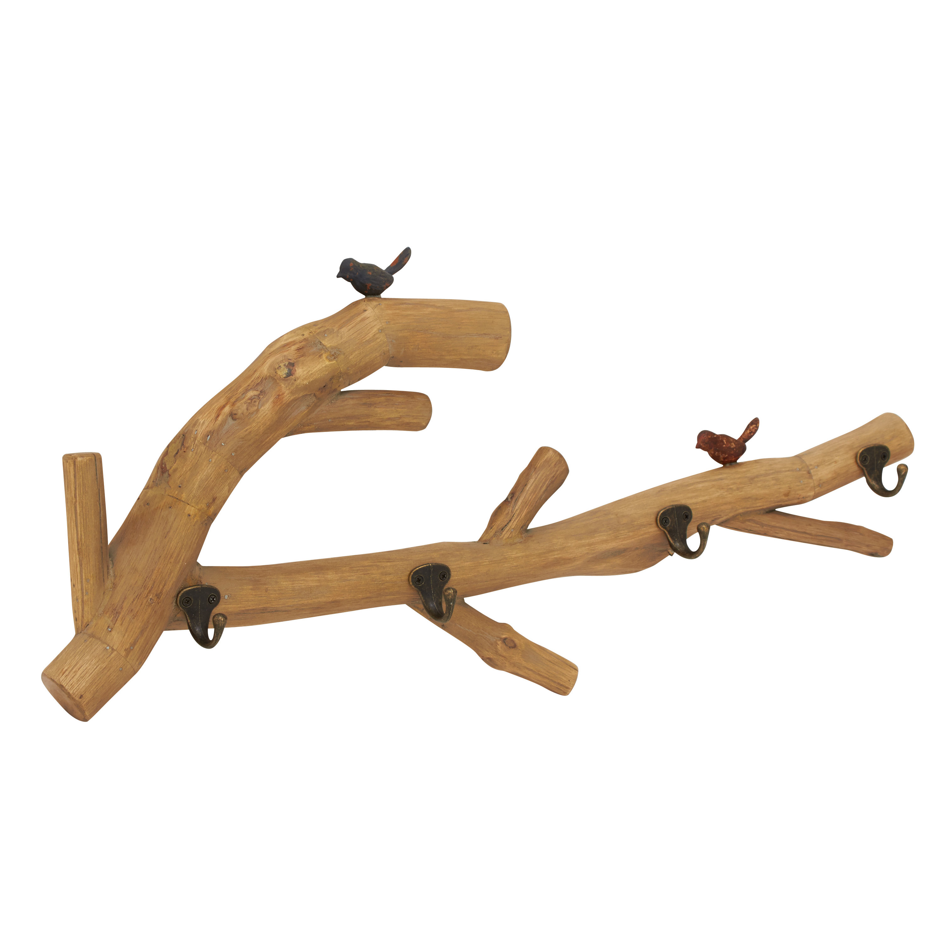 Woodland Imports Stunning Nature and Lovely Bird Wood Wall Hook