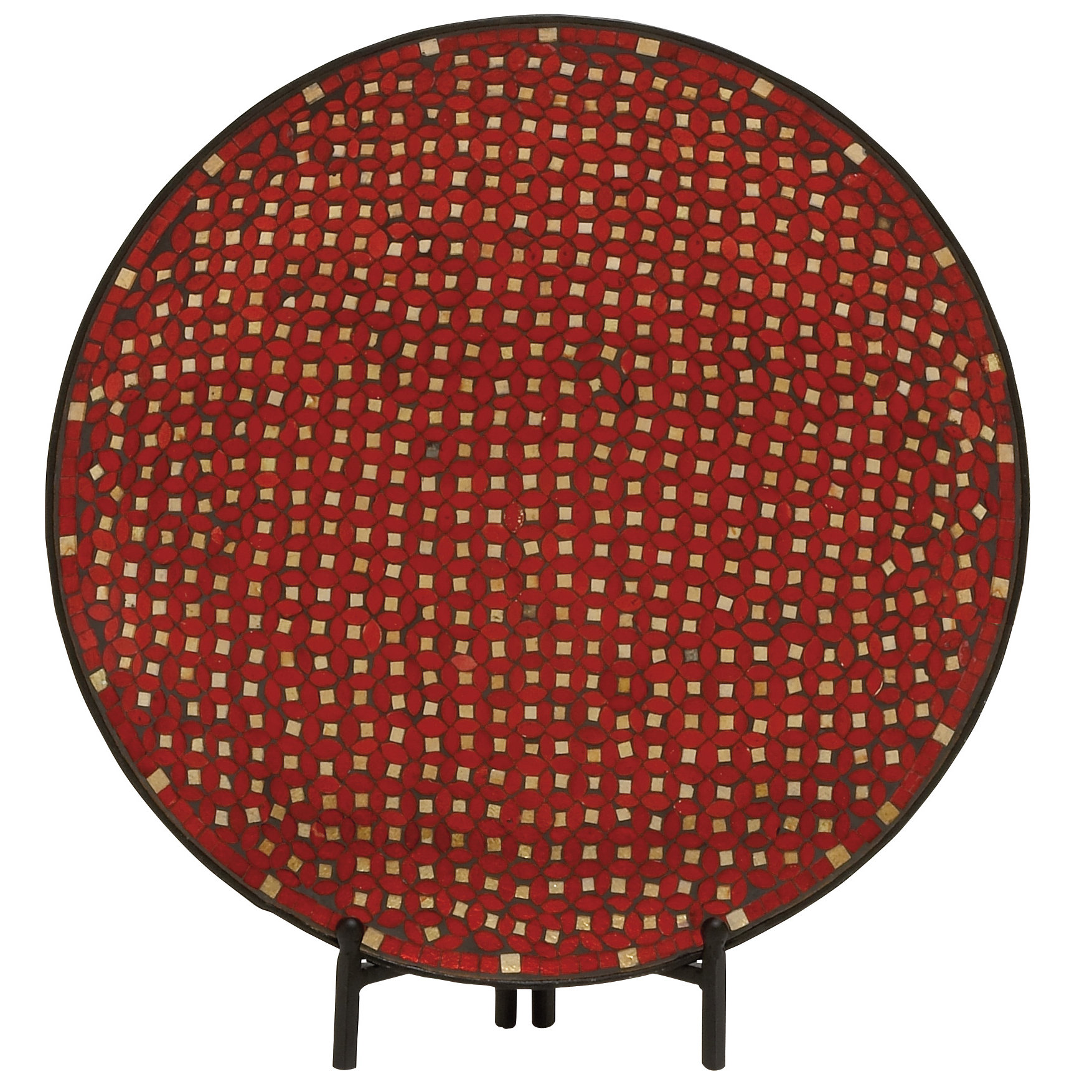 Woodland Imports Mosaic Decorative Platter with Stand & Reviews Wayfair