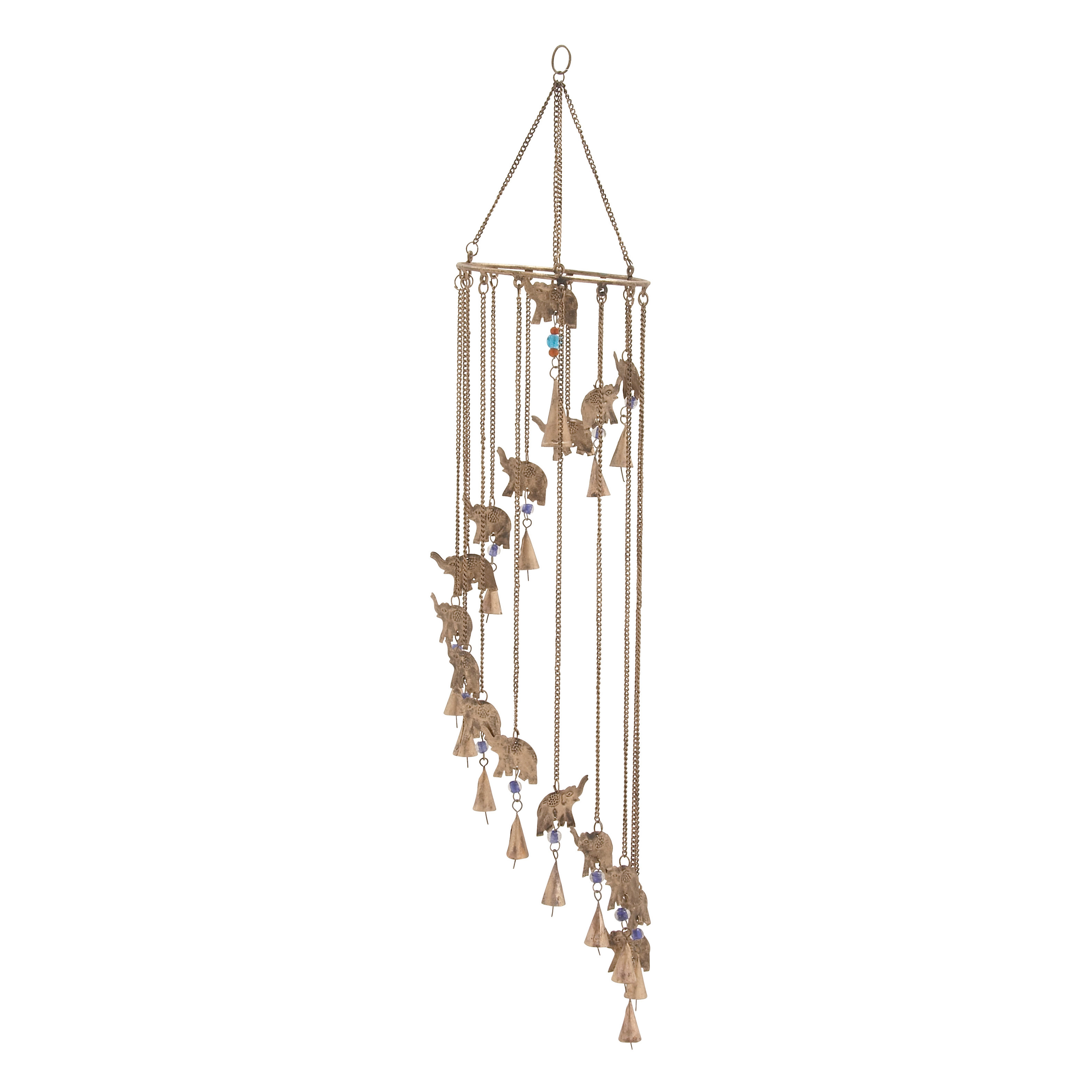 Woodland Imports Elephant Wind Chime Reviews Wayfair Woodland Imports Elephant Wind Chime
