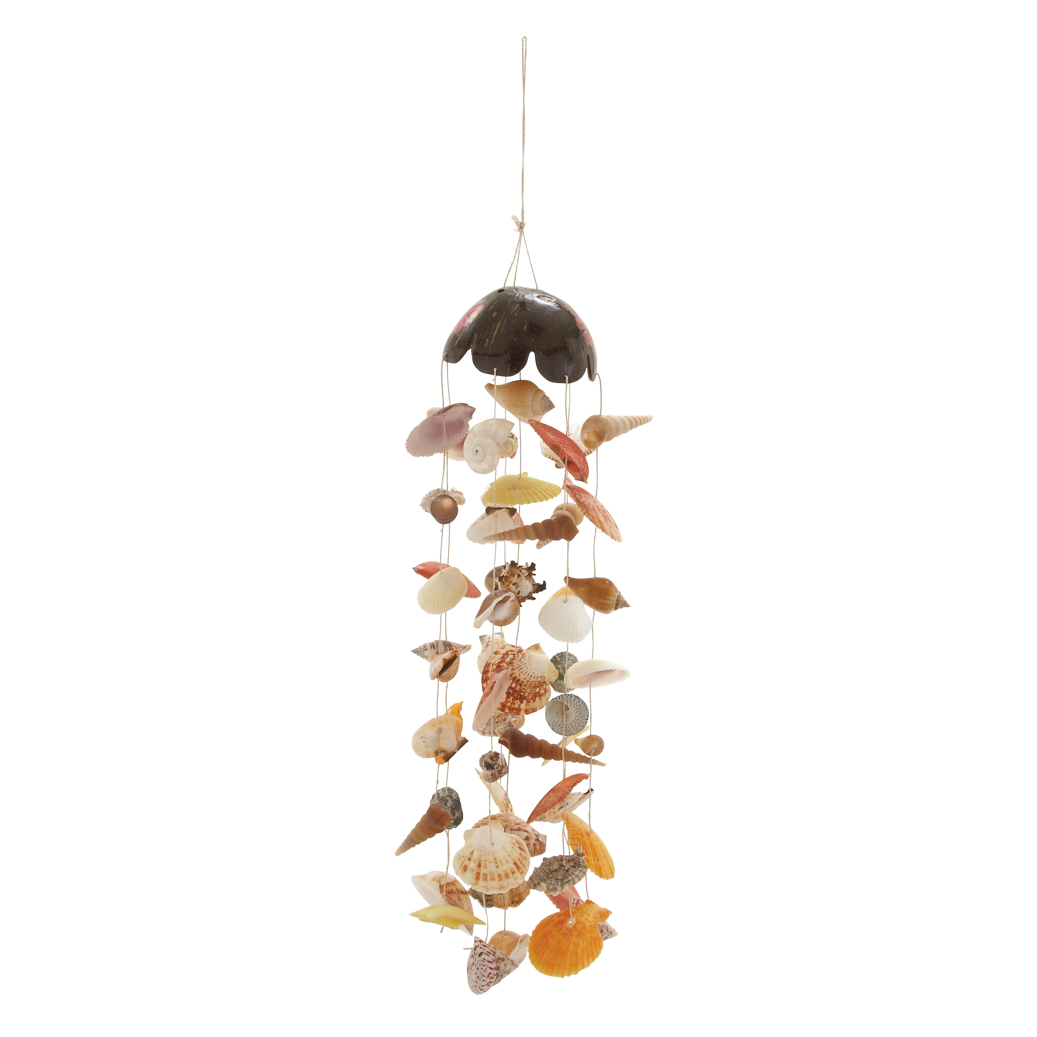 Woodland Imports Coconut Shell Wind Chime Reviews Wayfair Woodland Imports Coconut Shell Wind Chime