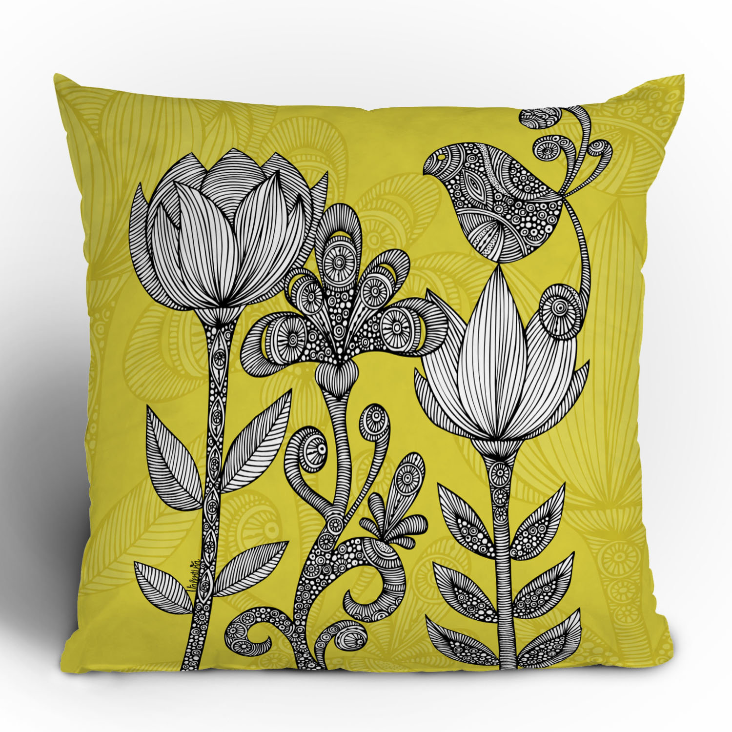 DENY Designs Valentina Ramos Garden Throw Pillow & Reviews Wayfair