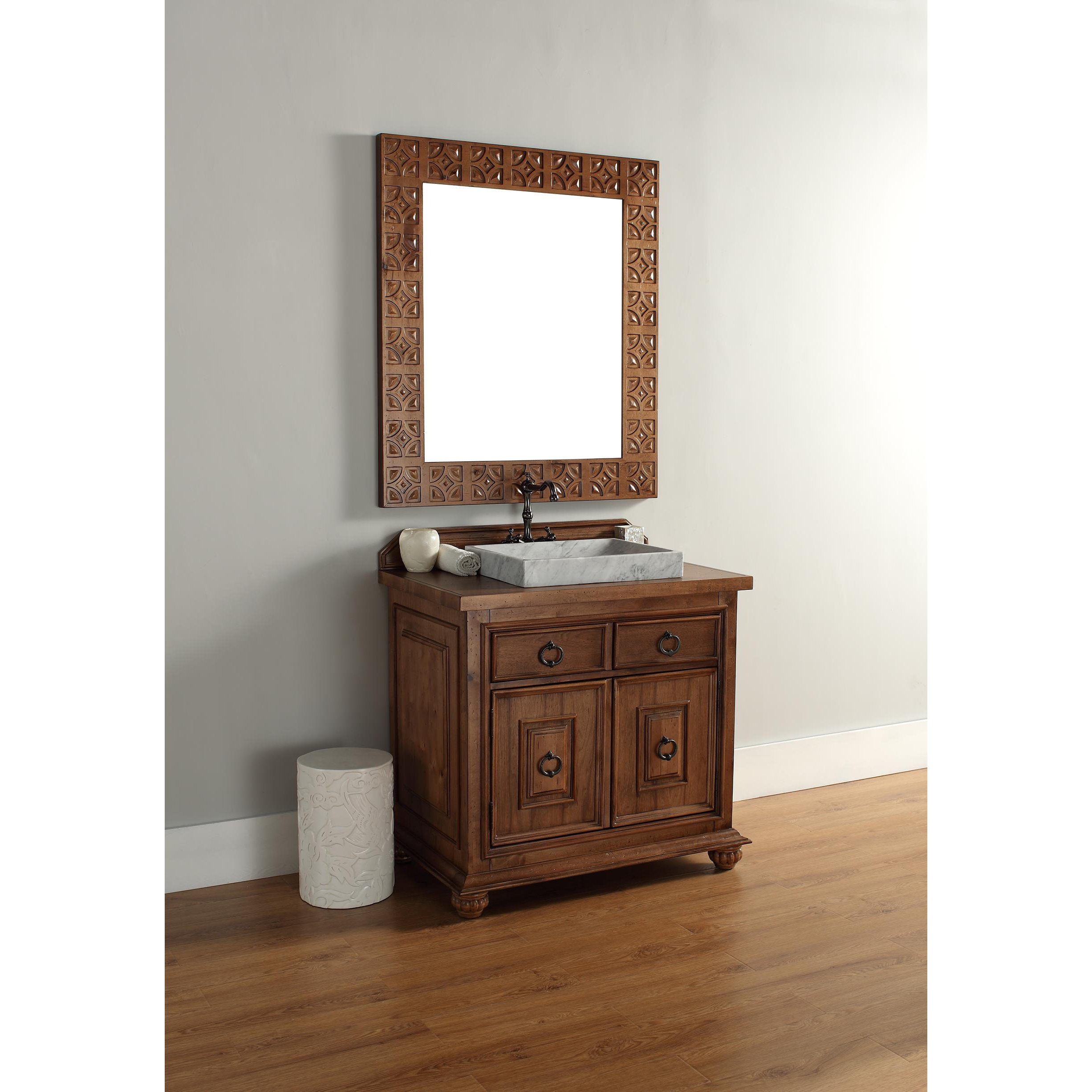 James Martin Furniture Mykonos 36" Single Cinnamon Bathroom Vanity Set