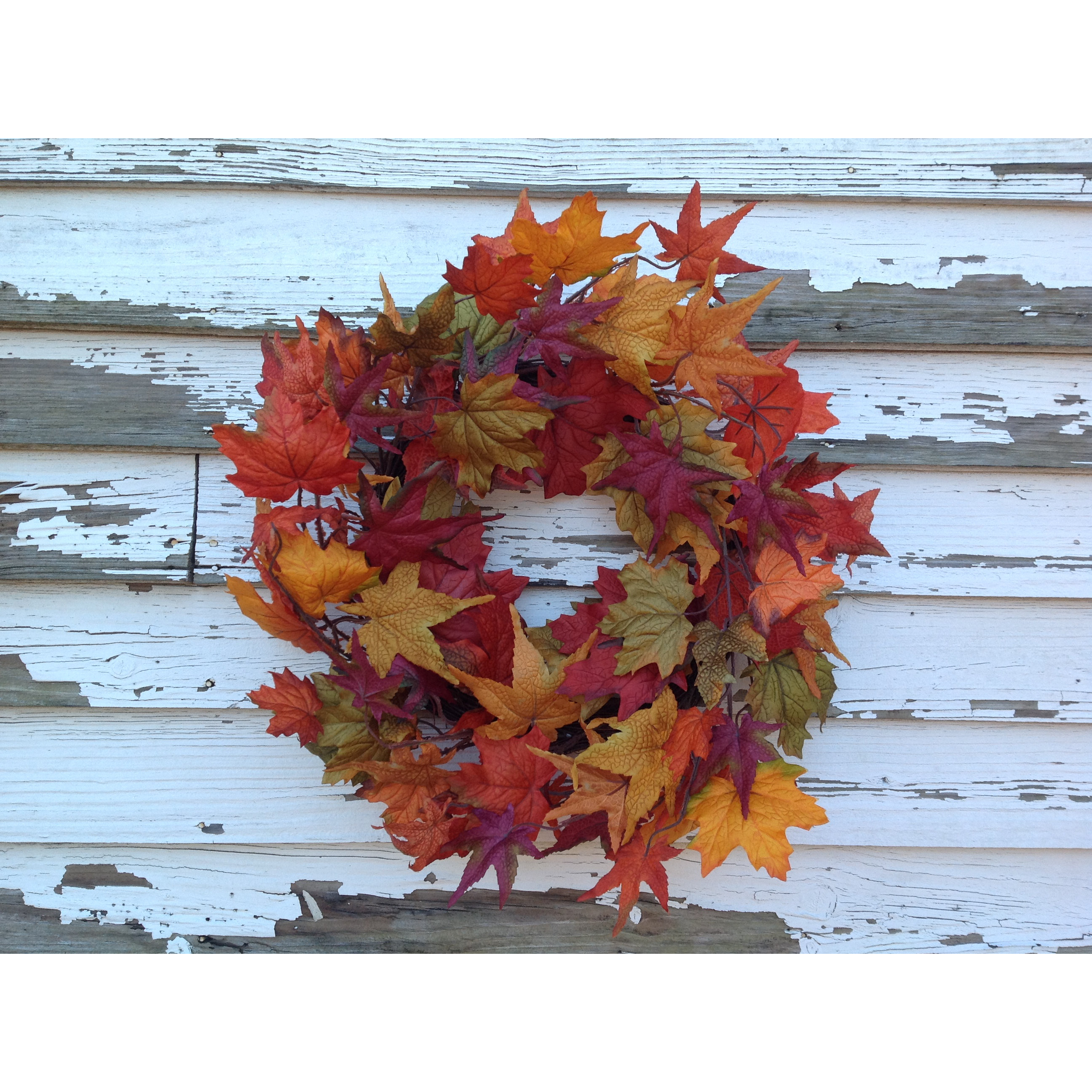 Mills Floral Fall Maple Leaf Wreath & Reviews Wayfair
