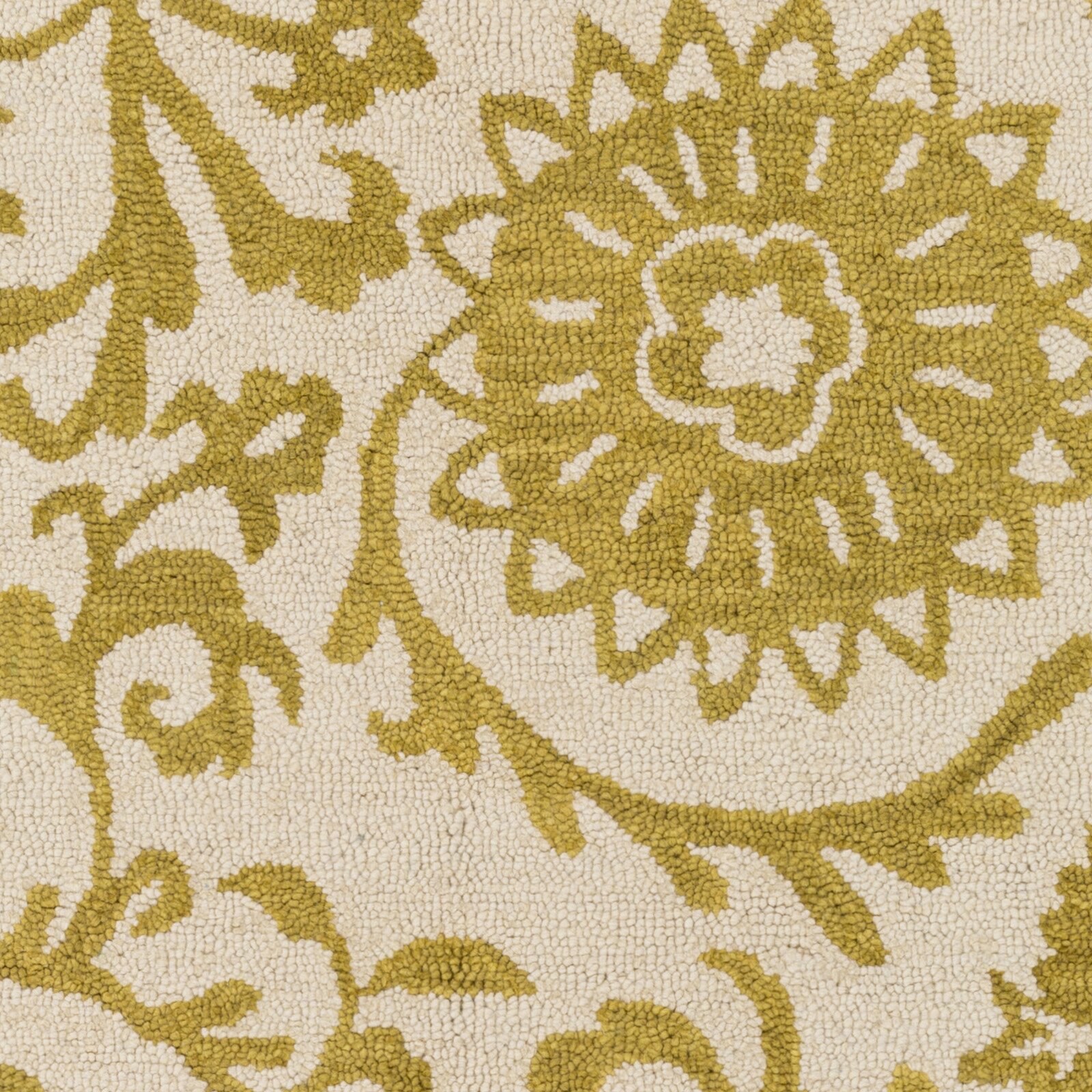 Artistic Weavers Rhodes Maggie Hand Tufted Gold f White