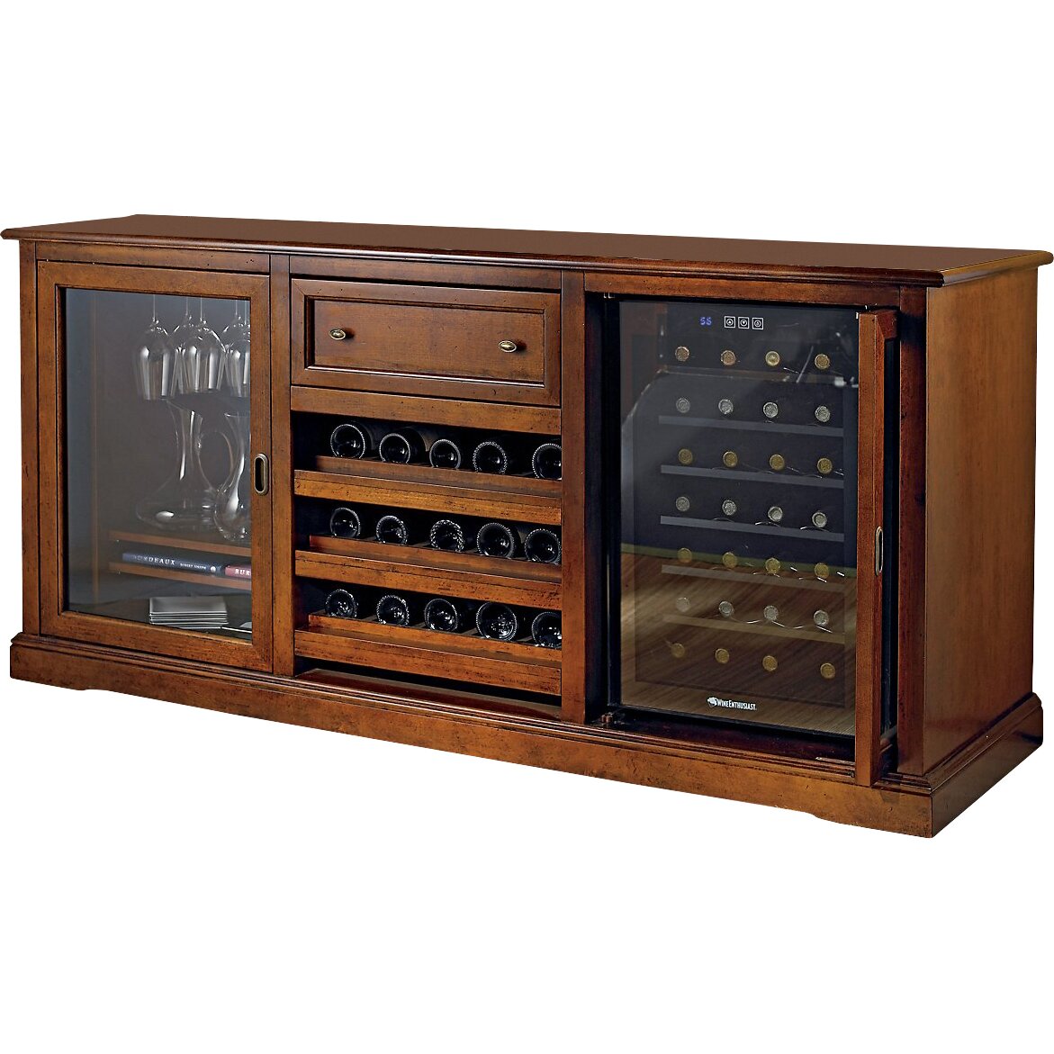 Wine Enthusiast Companies Siena Wine Credenza & Reviews | Wayfair - Wine Enthusiast Siena Wine Credenza