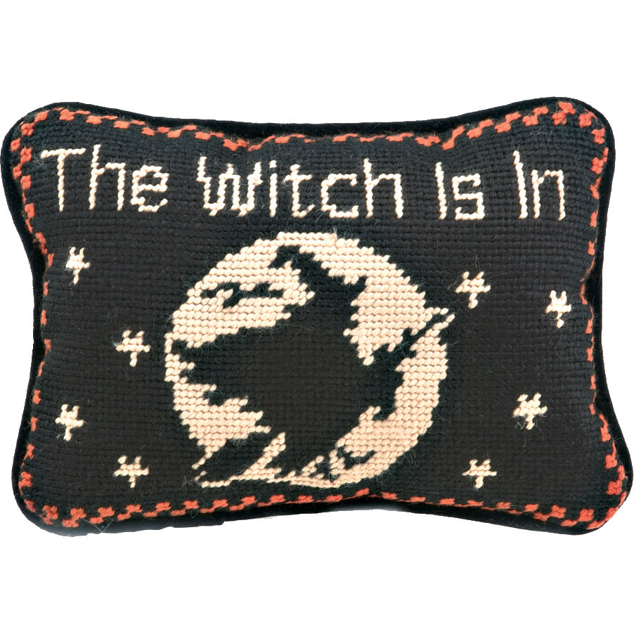 Peking Handicraft Halloween Needlepoint Lumbar Pillow & Reviews Wayfair