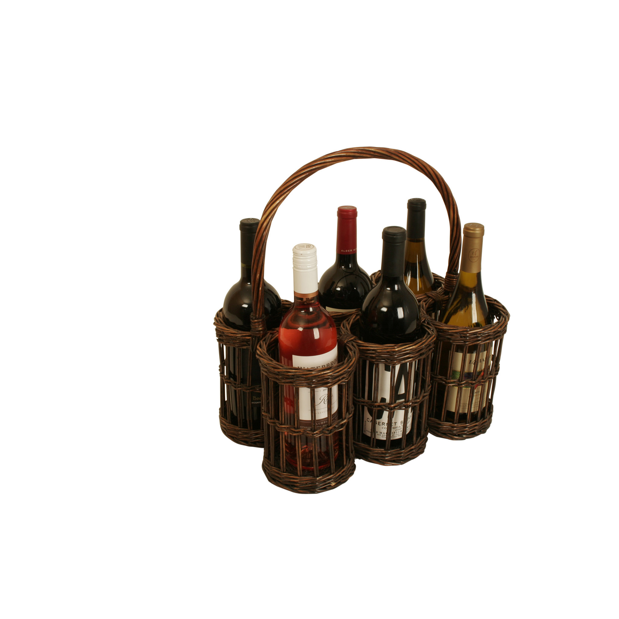 WaldImports Willow Wine Basket Wayfair