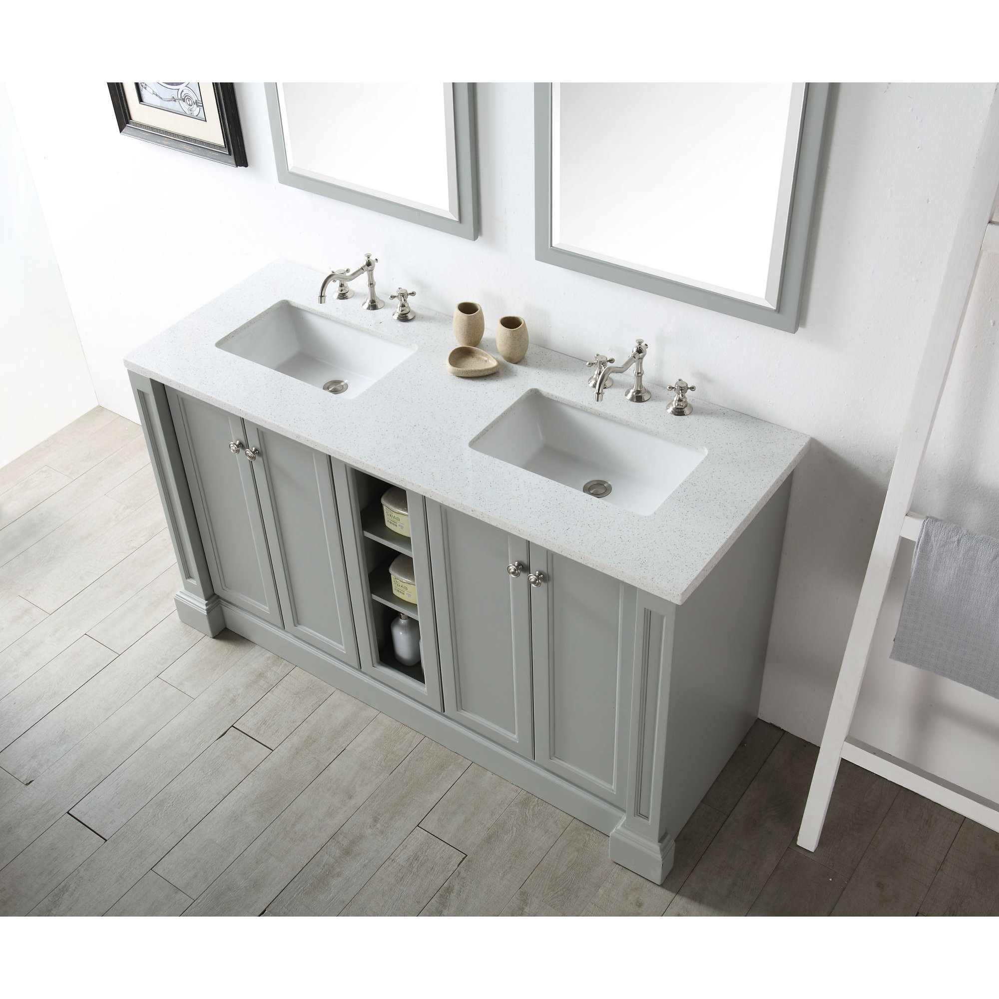 Legion Furniture 60" Double Vanity Set & Reviews Wayfair