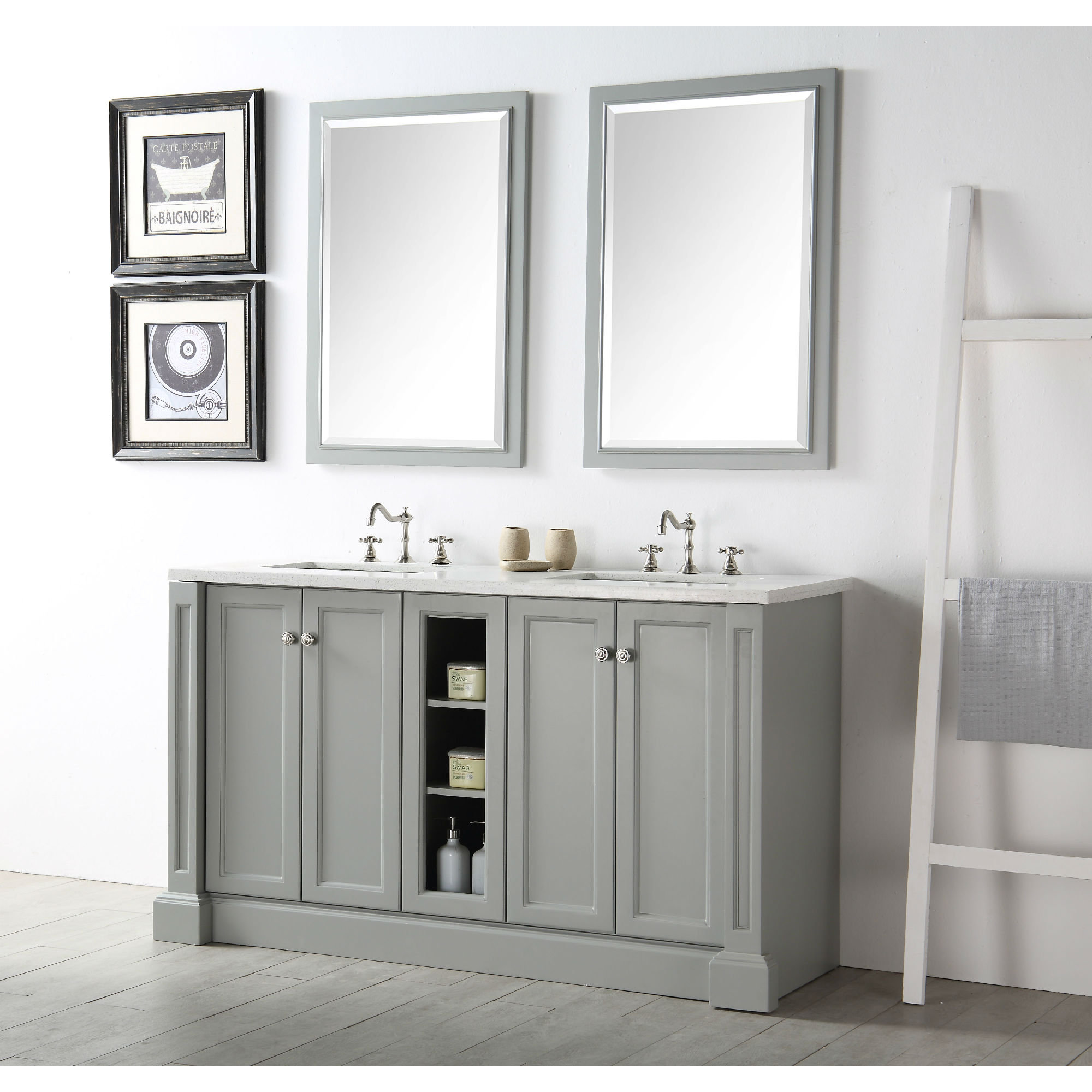 Legion Furniture 60" Double Vanity Set & Reviews Wayfair