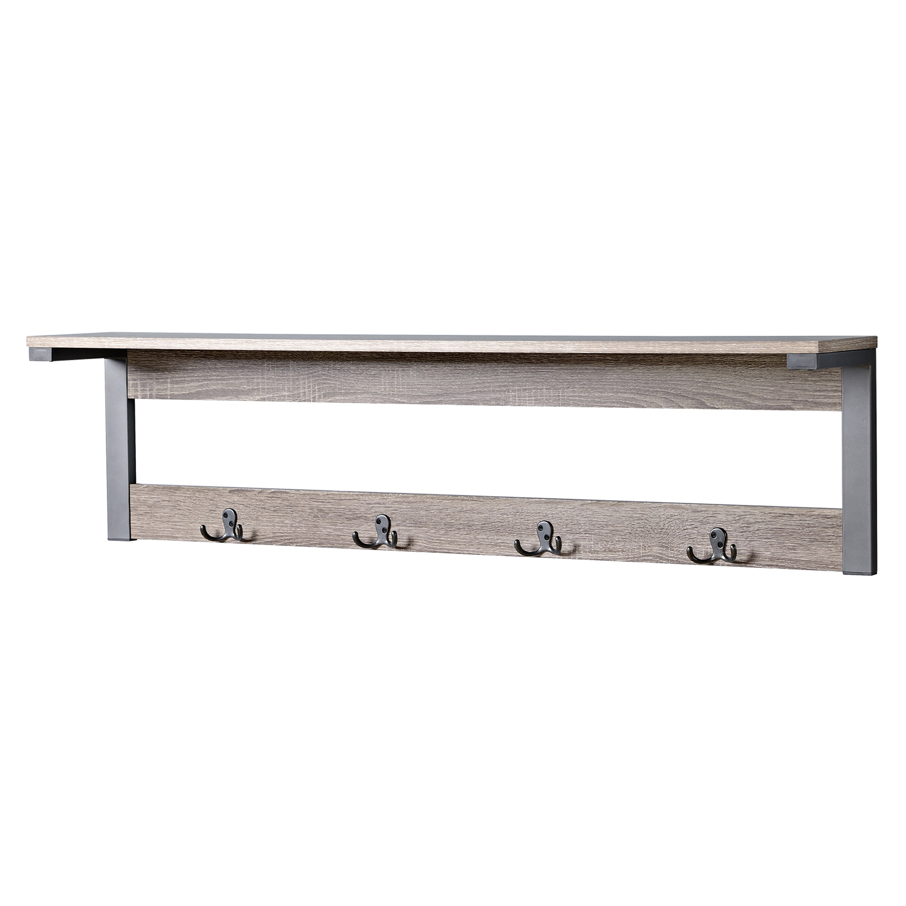 Rustic Wall Coat Rack With Shelf Tradingbasis Wall Mount Coat Rack Heavy Duty Hooks Shelf