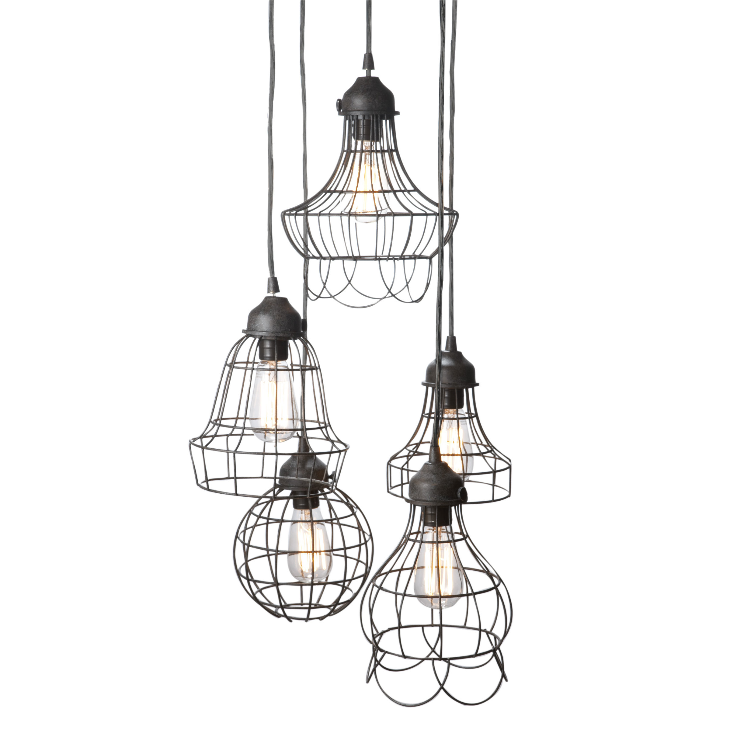 Lazy Susan Wire 5 Light Pendant Reviews Wayfair Lazy Susan Usa Wire 5 Light Pendant