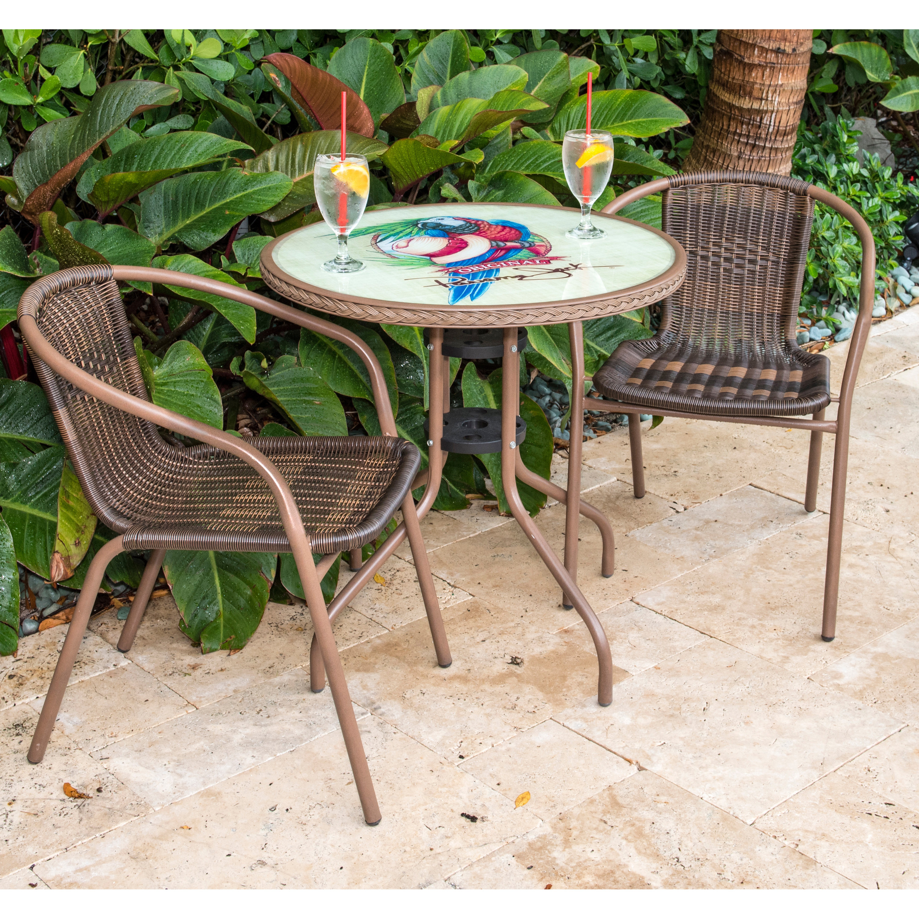 Panama Jack Cafe Parrot 3 Piece Bistro Set Reviews Wayfair Panama Jack Outdoor Cafe Parrot 3 Piece Bistro Set