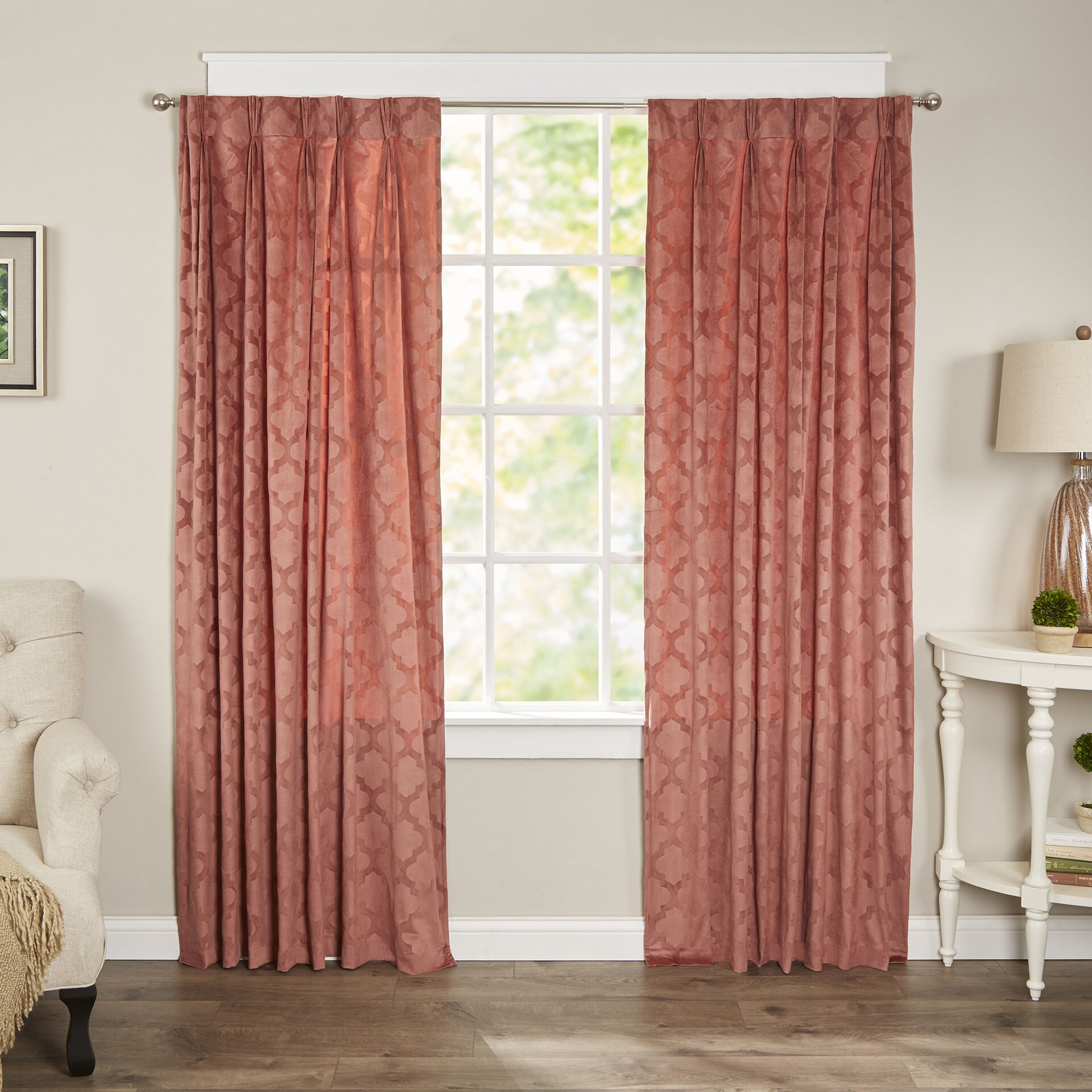 Achim Importing Co Windsor Pinch Pleat Blackout Curtain ...