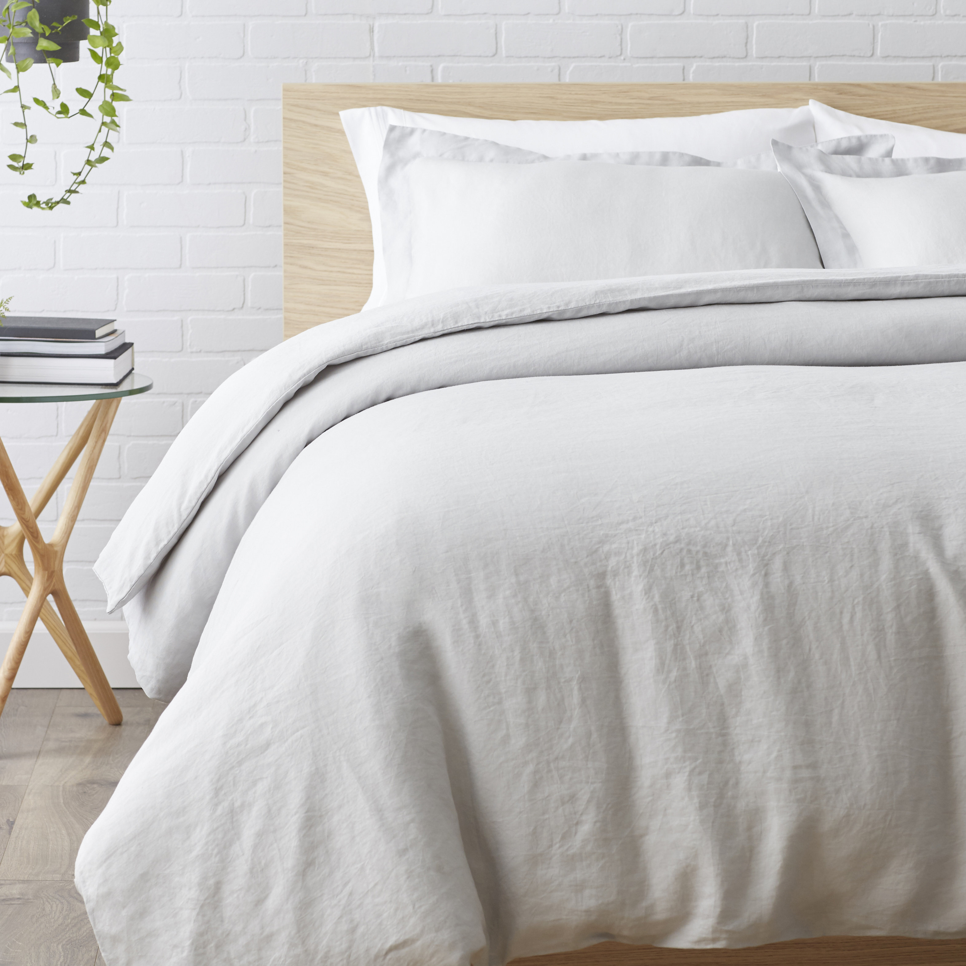 Echelon Home Washed Belgian Linen 3 Piece Duvet Cover Set Echelon Home Washed Belgian Linen 3 Piece Duvet Cover Set Reviews Wayfair