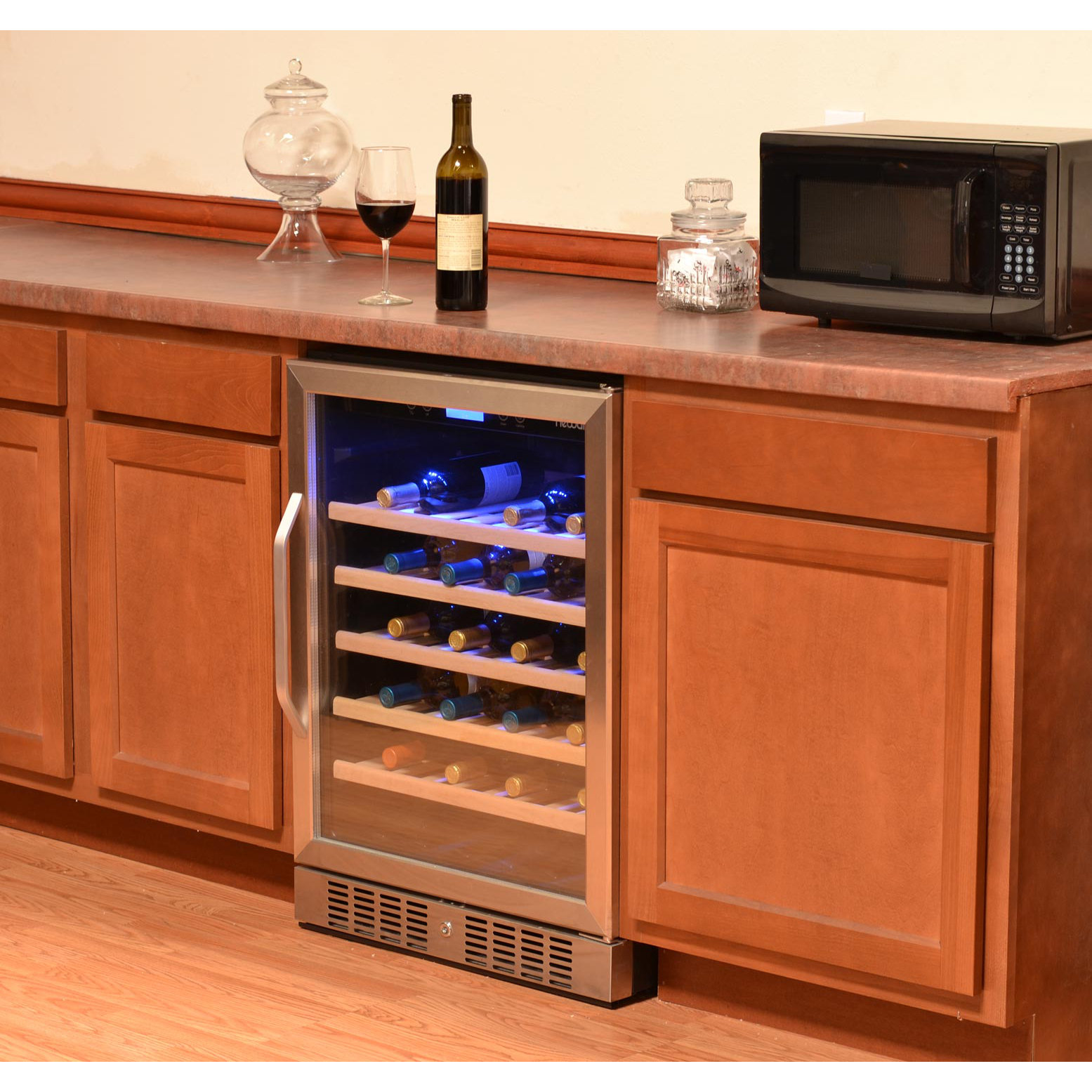 NewAir 52 Bottle Single Zone BuiltIn Wine Refrigerator & Reviews Wayfair
