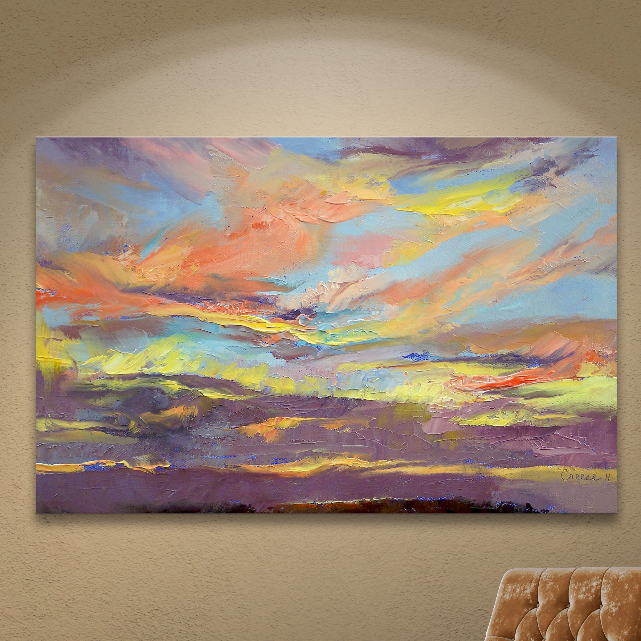 ArtWall 'Atahualpa Sunset' by Michael Creese Painting Print on Wrapped