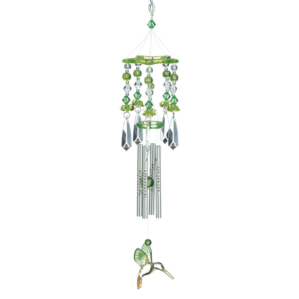 Zingz Thingz Verdant Crystal Wind Chime Reviews Wayfair Zingz Thingz Verdant Crystal Wind Chime