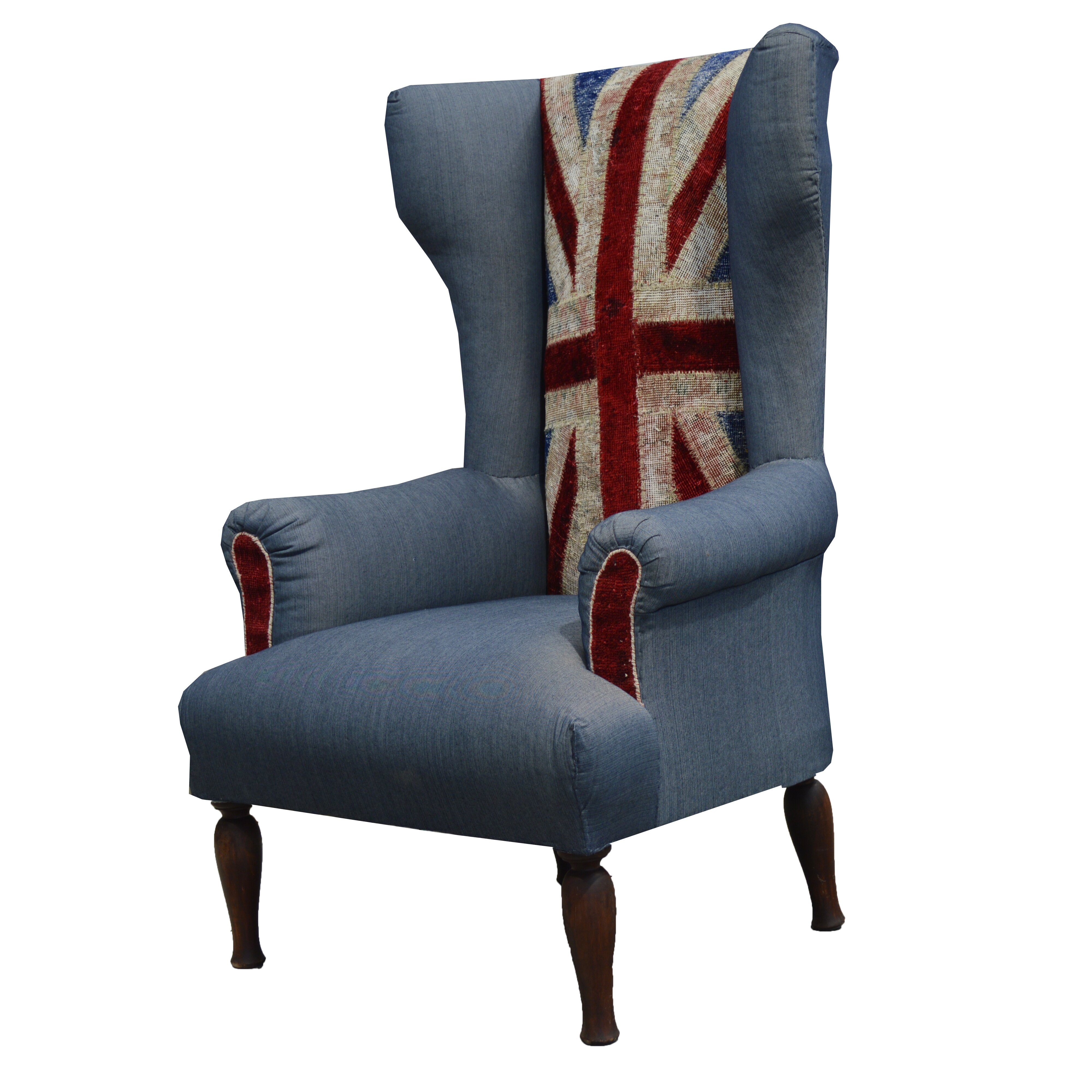 Ornate Carpets Patchwork Wing Armchair | Wayfair UK