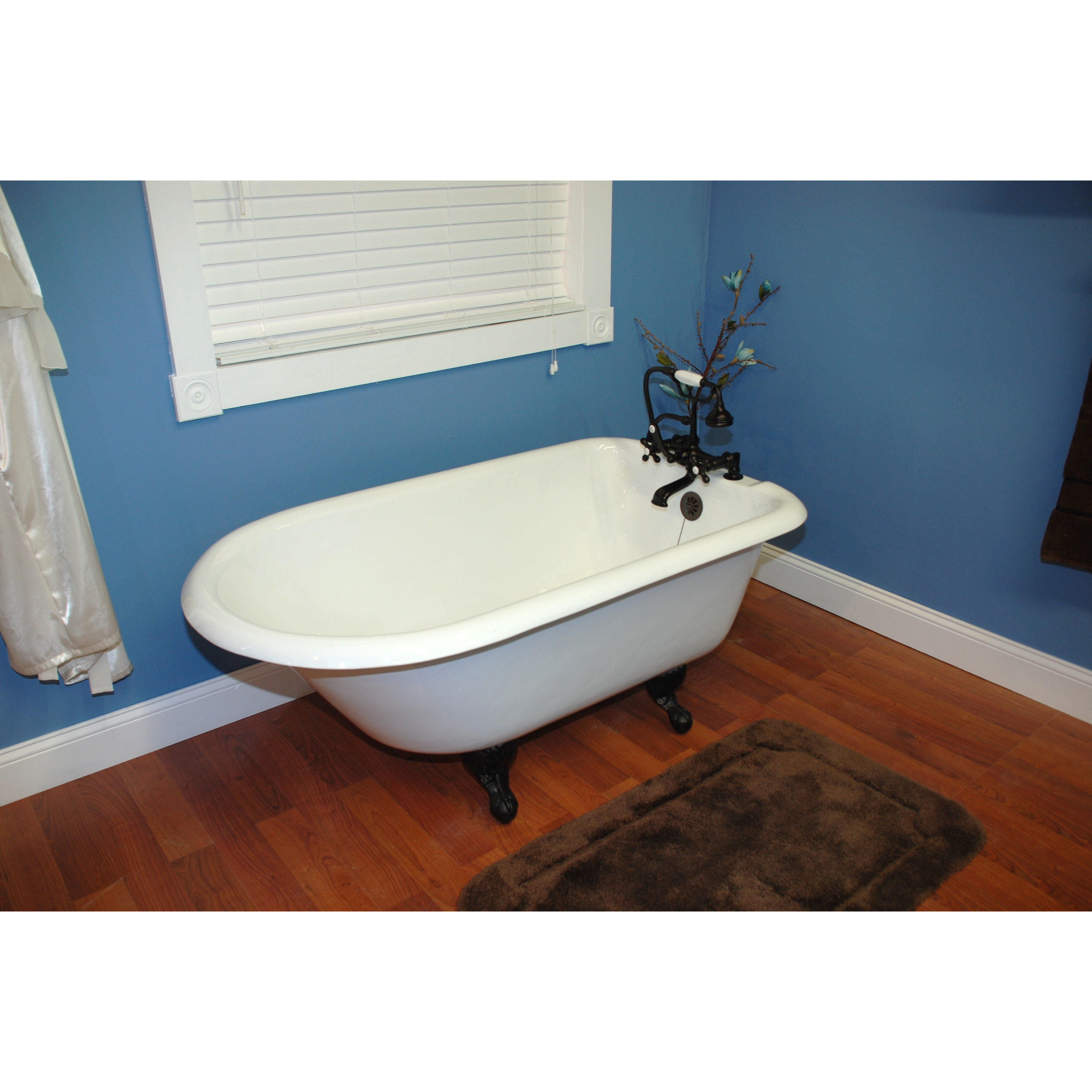 Biscuit Clawfoot Tub Freestanding Bathtubs You Ll Love Wayfair 55 X 23 25 Rolled Rim Claw Foot Bathtub
