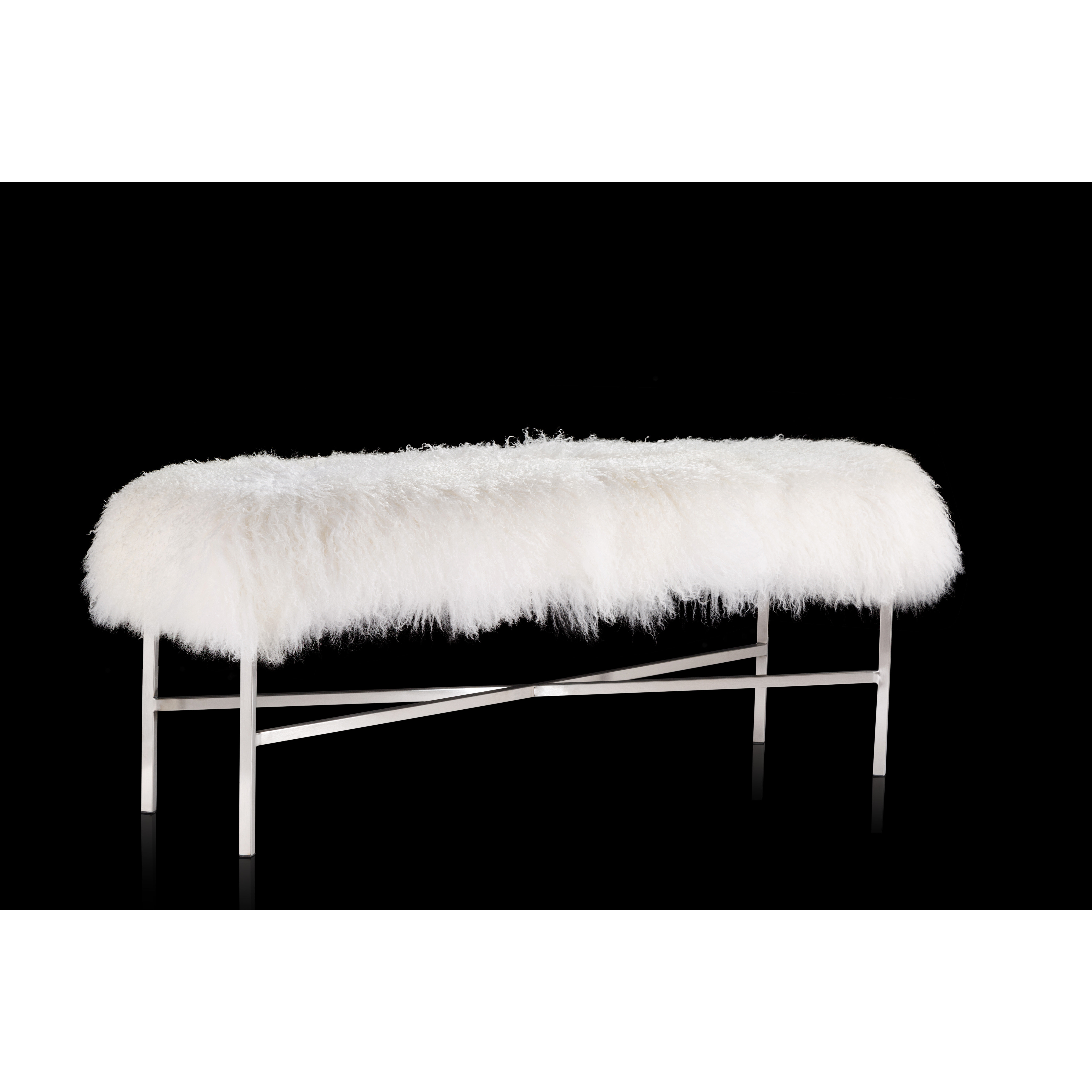 Pasargad Mongolian Fur Bedroom Bench & Reviews Wayfair