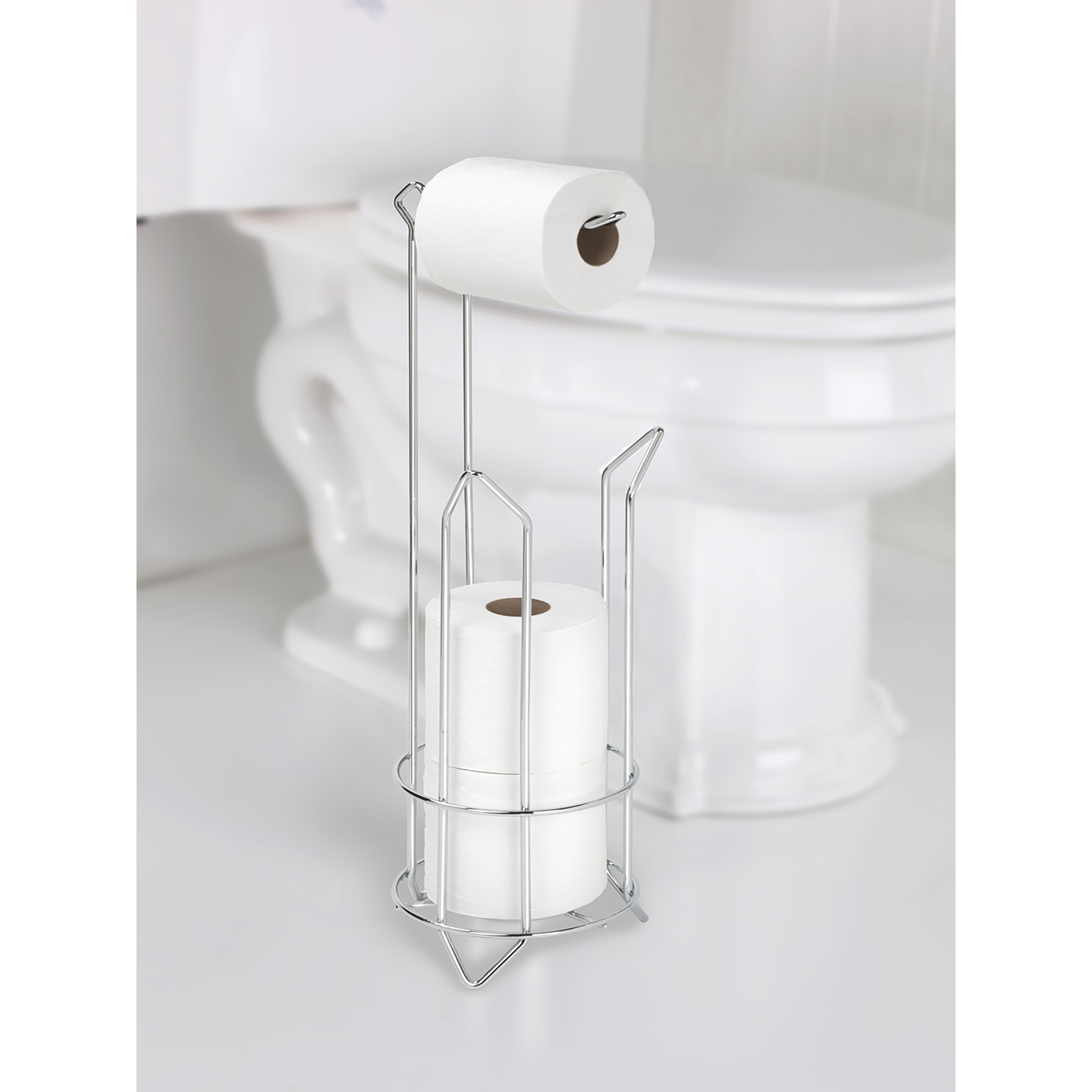 Kennedy International Bath Bliss Free Standing Toilet Paper Holder   Kennedy International Bath Bliss Free Standing Toilet Paper Holder 