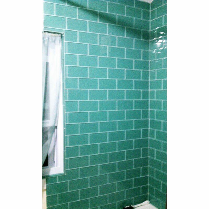 Giorbello 3 X 6 Glass Subway Tile In Teal And Reviews Wayfair