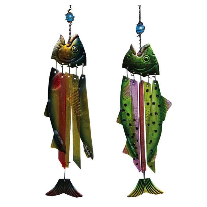 Evergreen Flag Garden Fish Wind Chime Reviews Wayfair Evergreen Flag Garden Fish Wind Chime