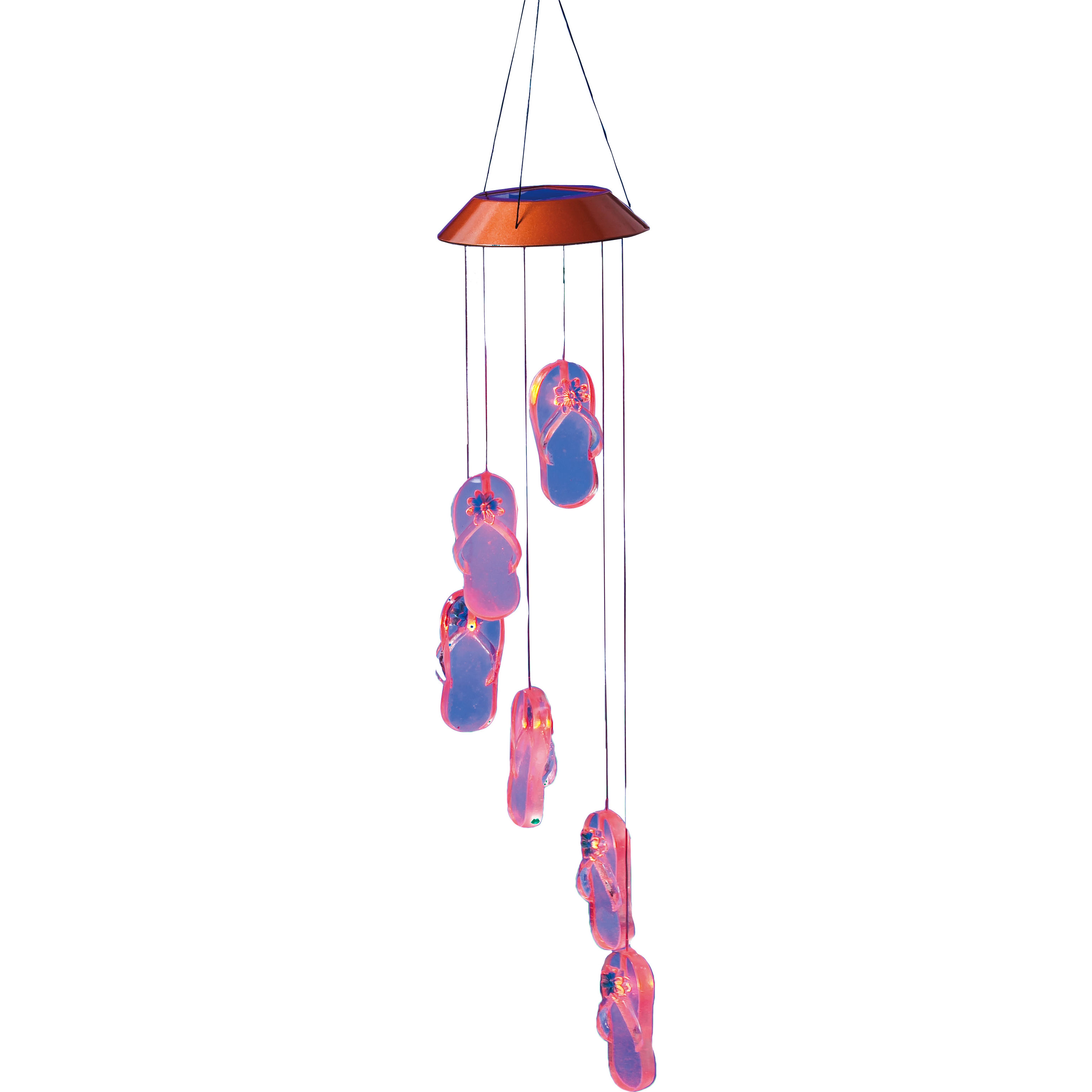 Evergreen Flag Garden Get Beachy Wind Chime With It Flip Flops Evergreen Flag Garden Get Beachy Wind Chime With It Flip Flops Solar Mobile