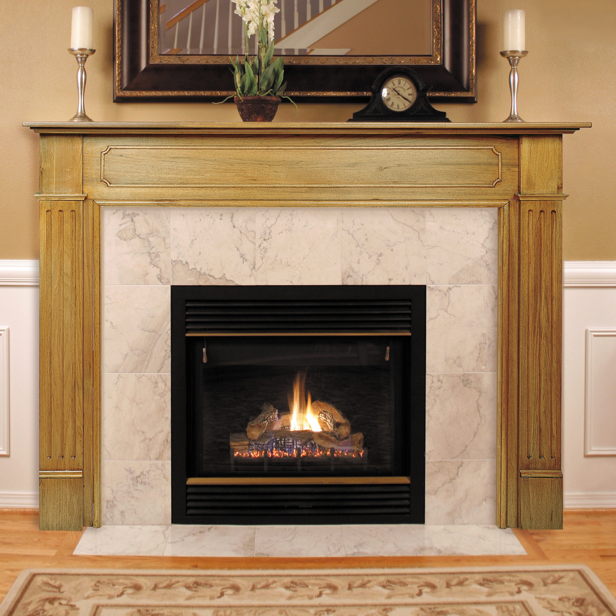 Fireplace Mantels You'll Love | Wayfair - The Williamsburg Fireplace Mantel Surround