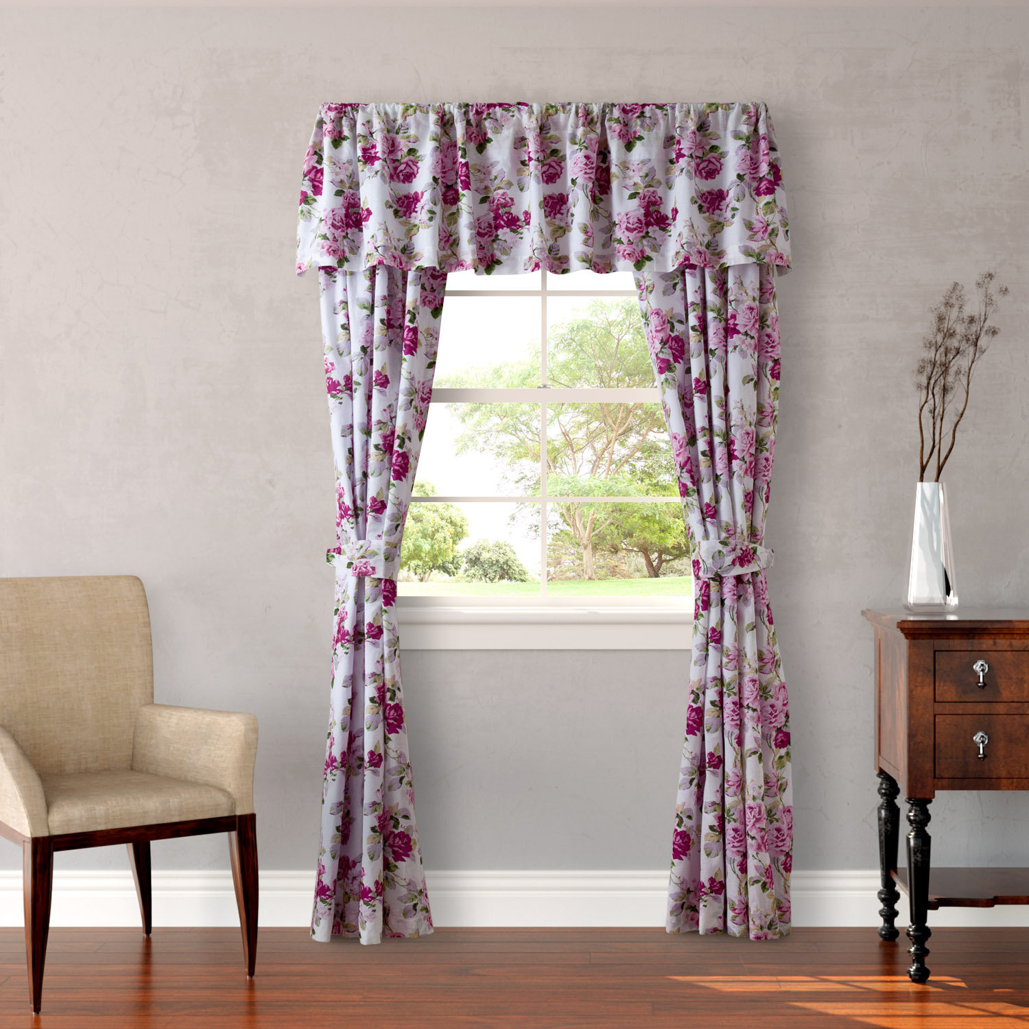 Laura Ashley Home Lidia 86" Curtain Valance & Reviews Wayfair
