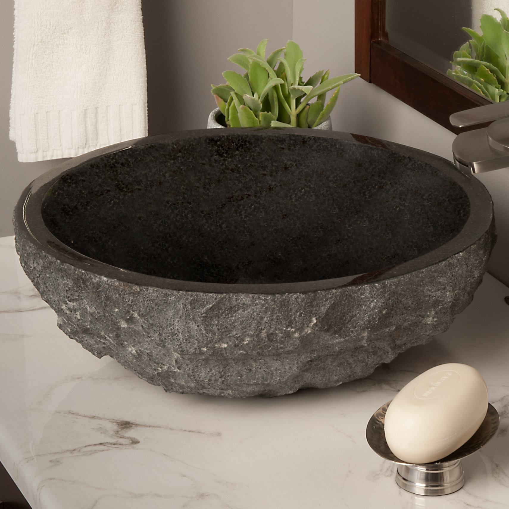 Novatto Absolute Granite Vessel Bathroom Sink & Reviews Wayfair