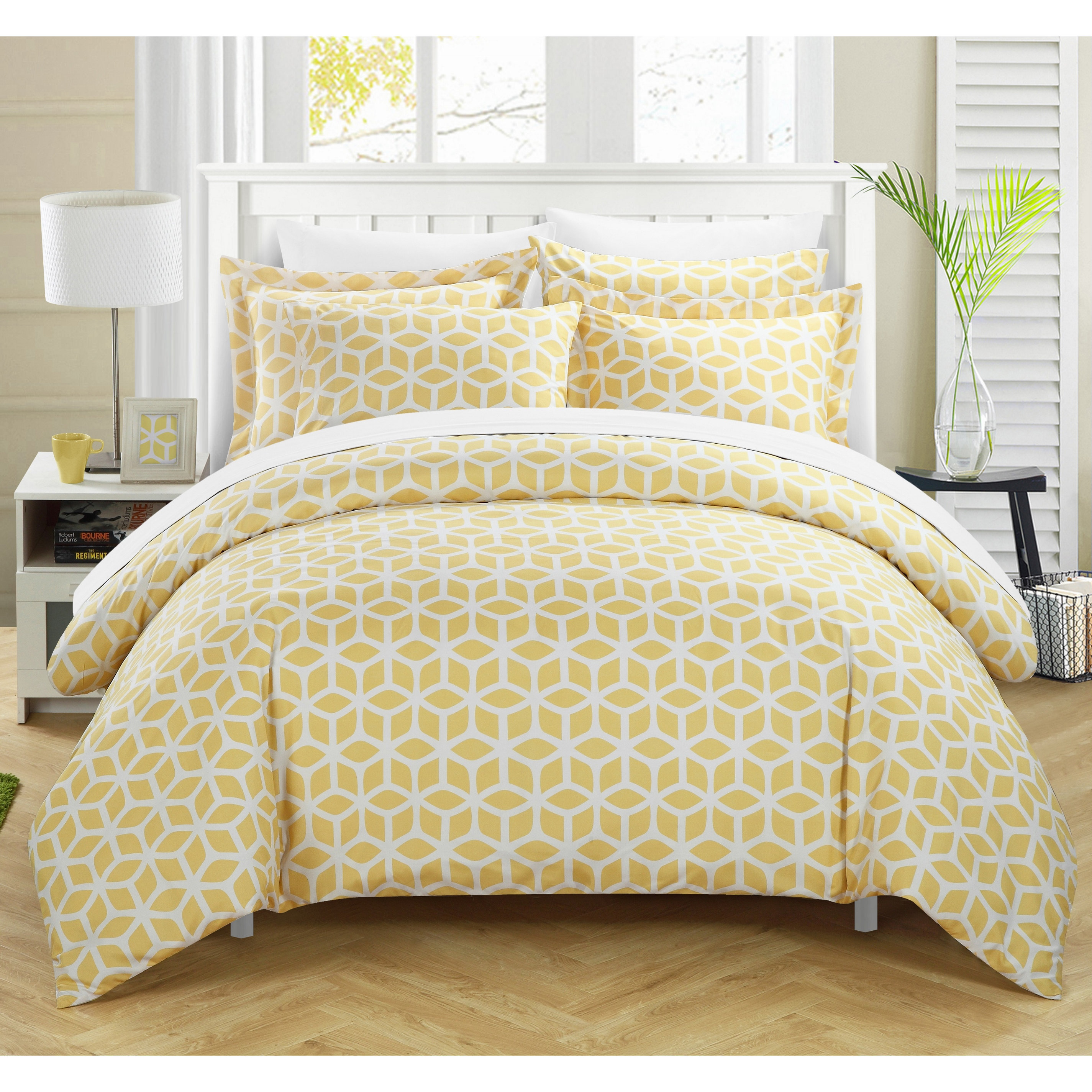 Chic Home Elizabeth Reversible Duvet Cover Set Reviews Wayfair Chic Home Elizabeth Reversible Duvet Cover Set