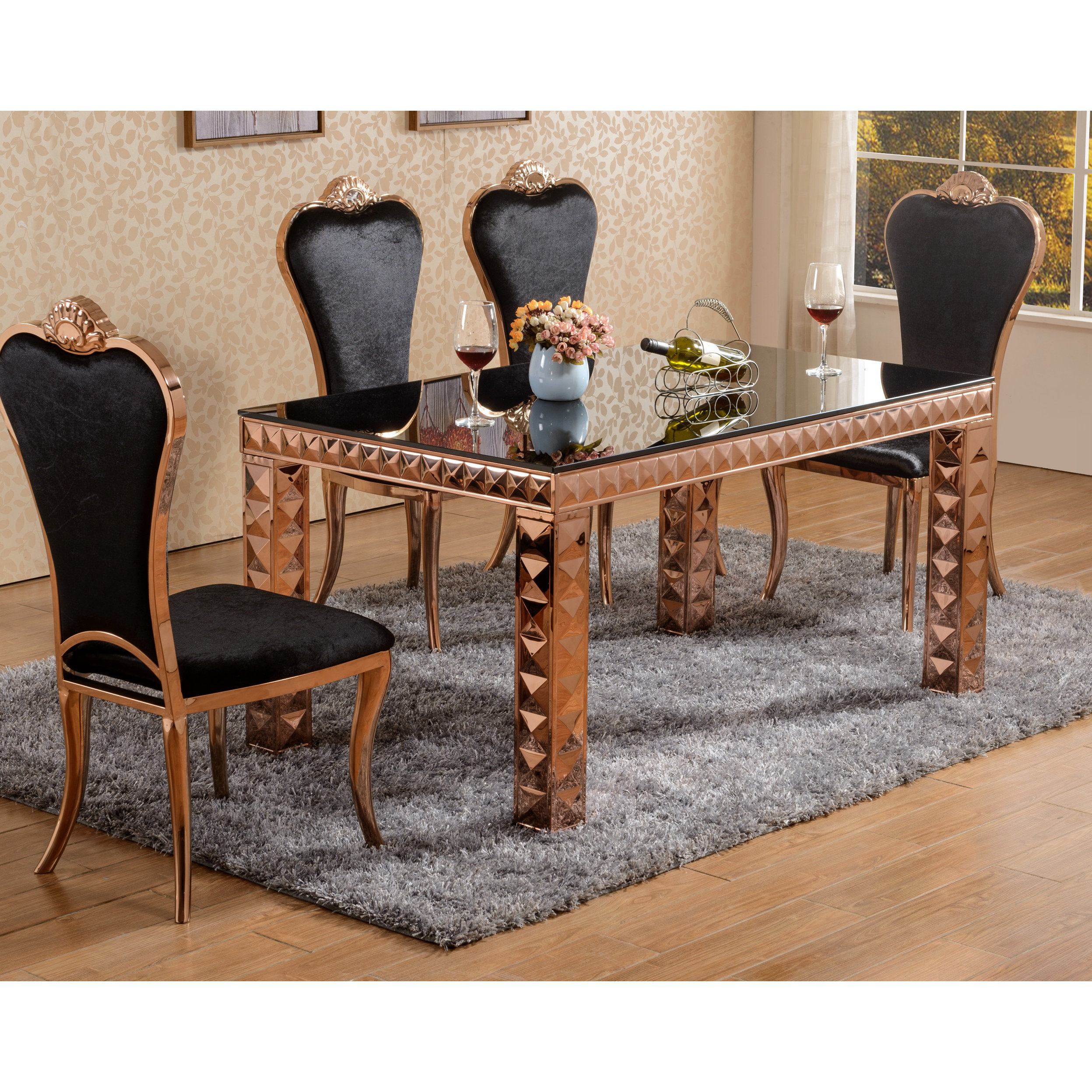 Derry's Diamond Dining Table and 6 Chairs Wayfair.co.uk